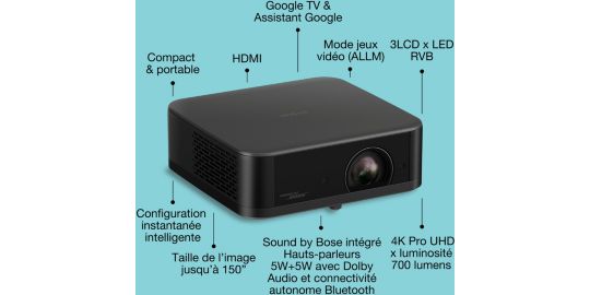 Vidéoprojecteur portable EPSON EF-62B 2025