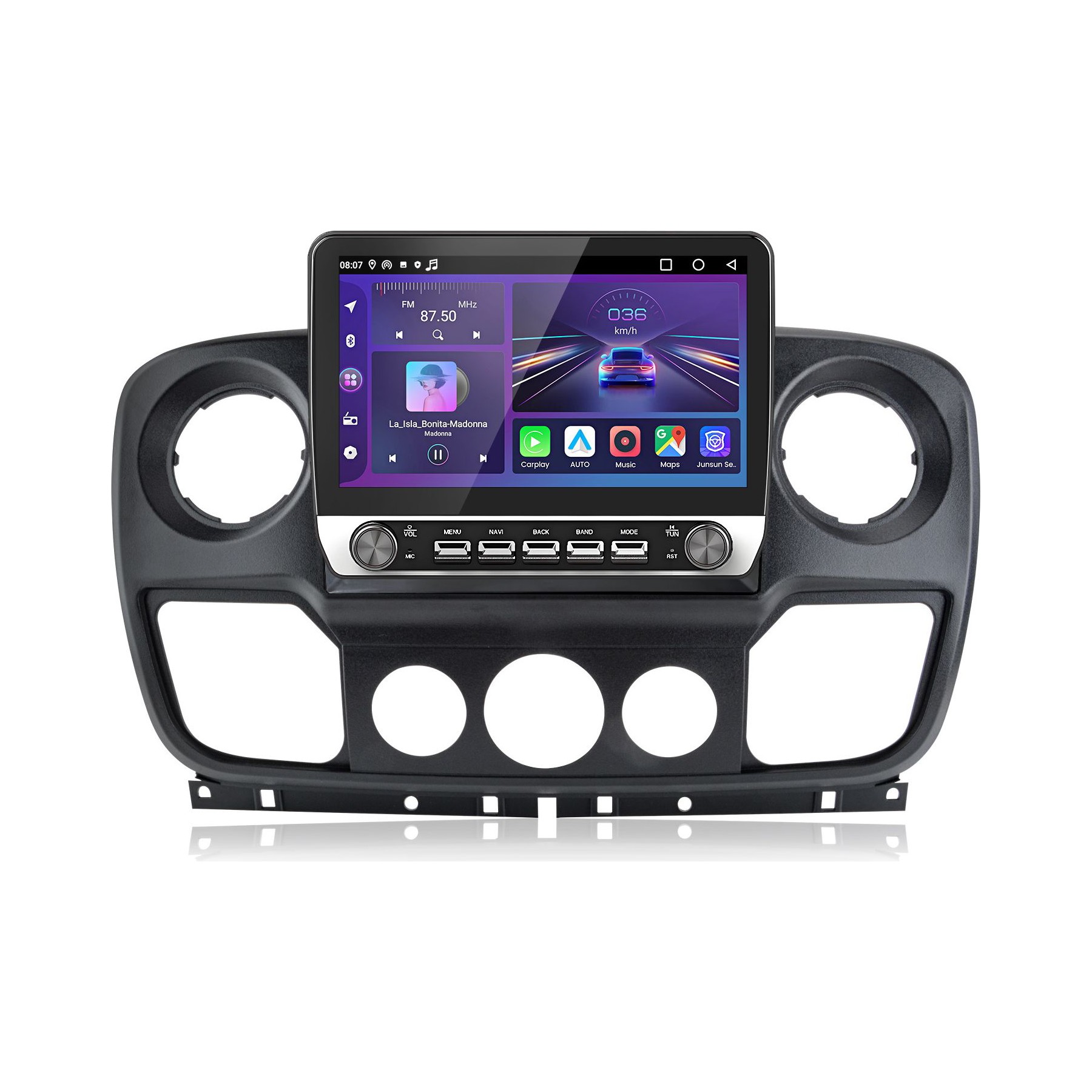 Autoradio connecté JUNSUN pour Renault Master 2010-21 64G Carplay
