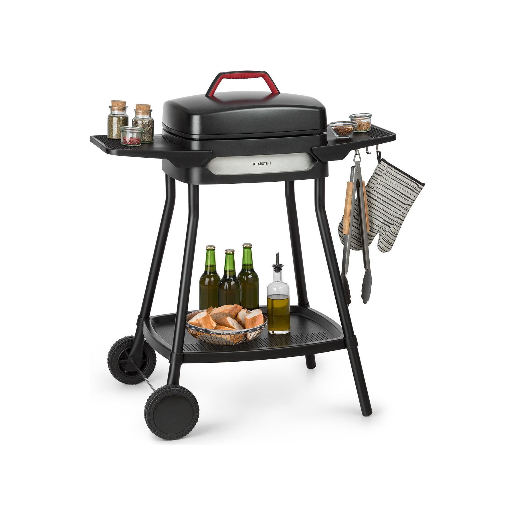Barbecue électrique KLARSTEIN Gatsby 2000W - 20x32cm- Noir