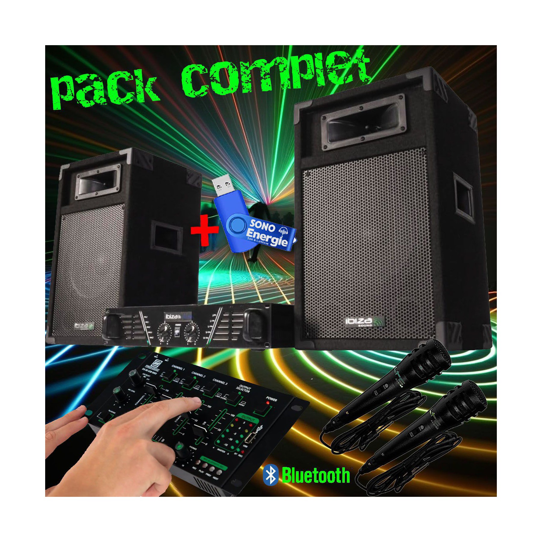 Pack sono IBIZA Pack sono complet karaoké ibiza  DJ300