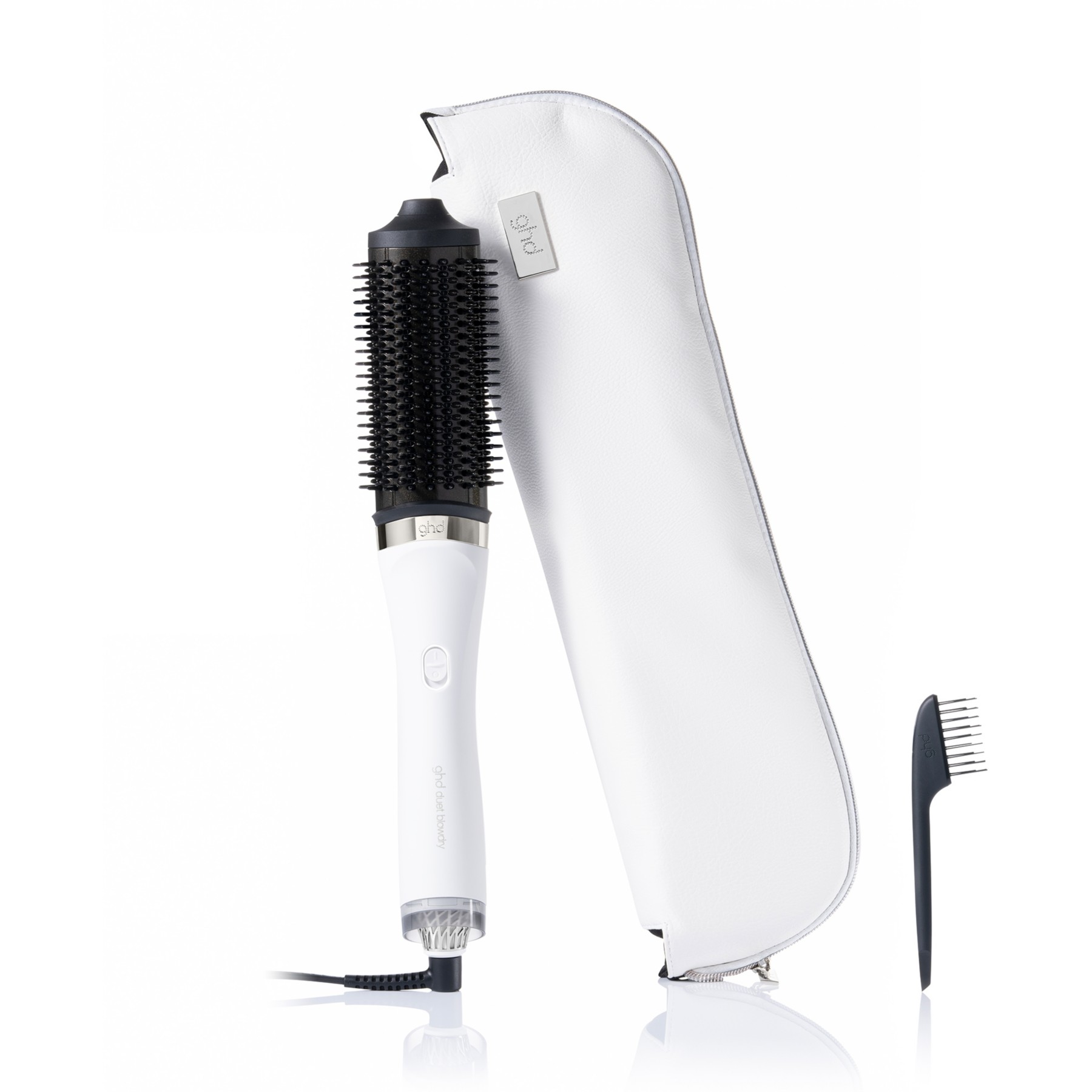 Brosse soufflante GHD 2-en-1 Duet Blowdry Blanc: séchant et coiffant sans dommage thermique