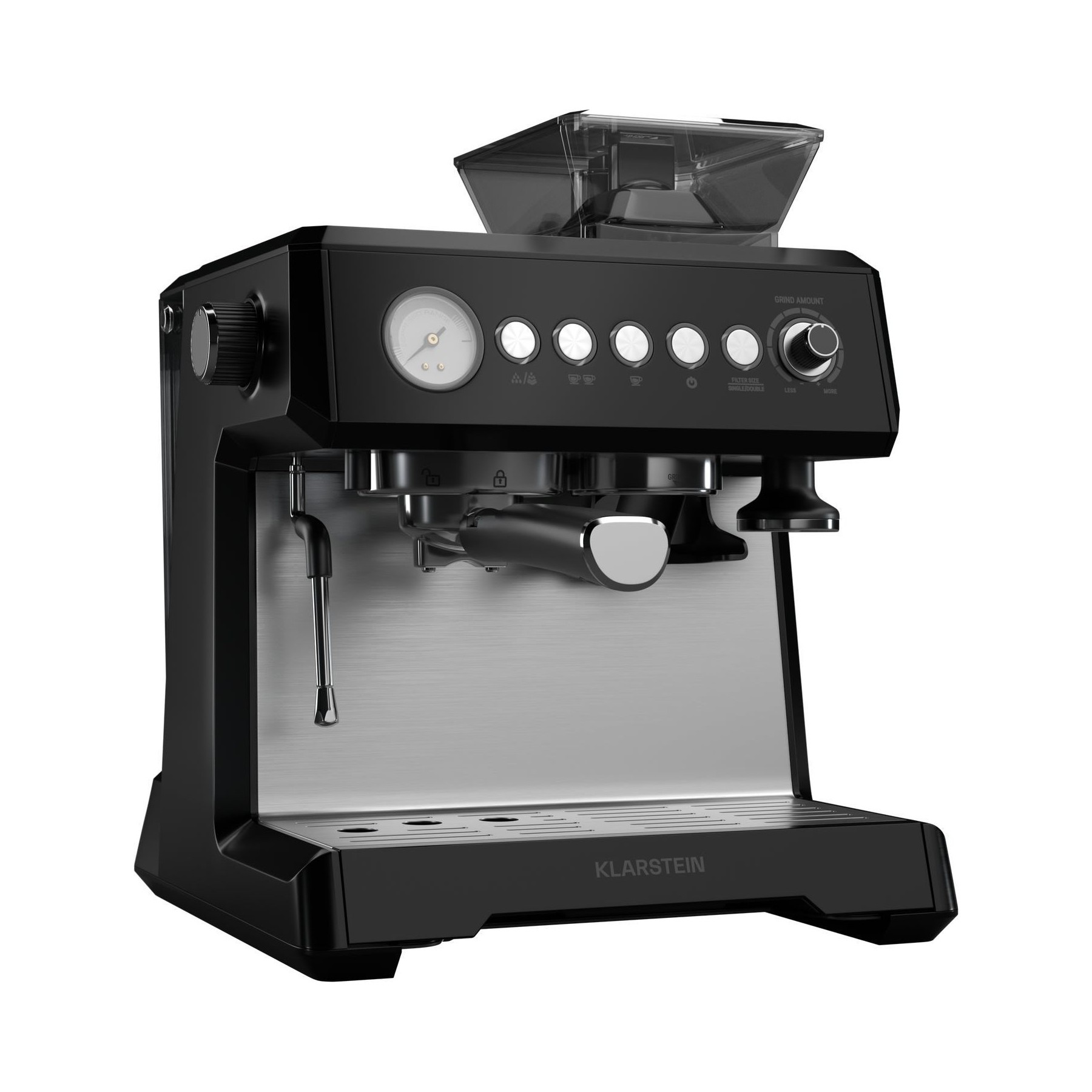 Machine à expresso KLARSTEIN GrandPresso 20 bars 1350 W 2,3 L Noir