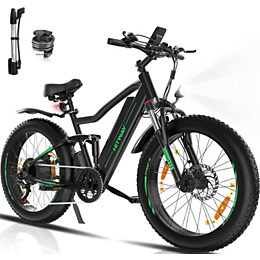 Vélo électrique HITWAY 26"*4,0 Fat Bike 48V15AH, 7 Vitesses-BK9