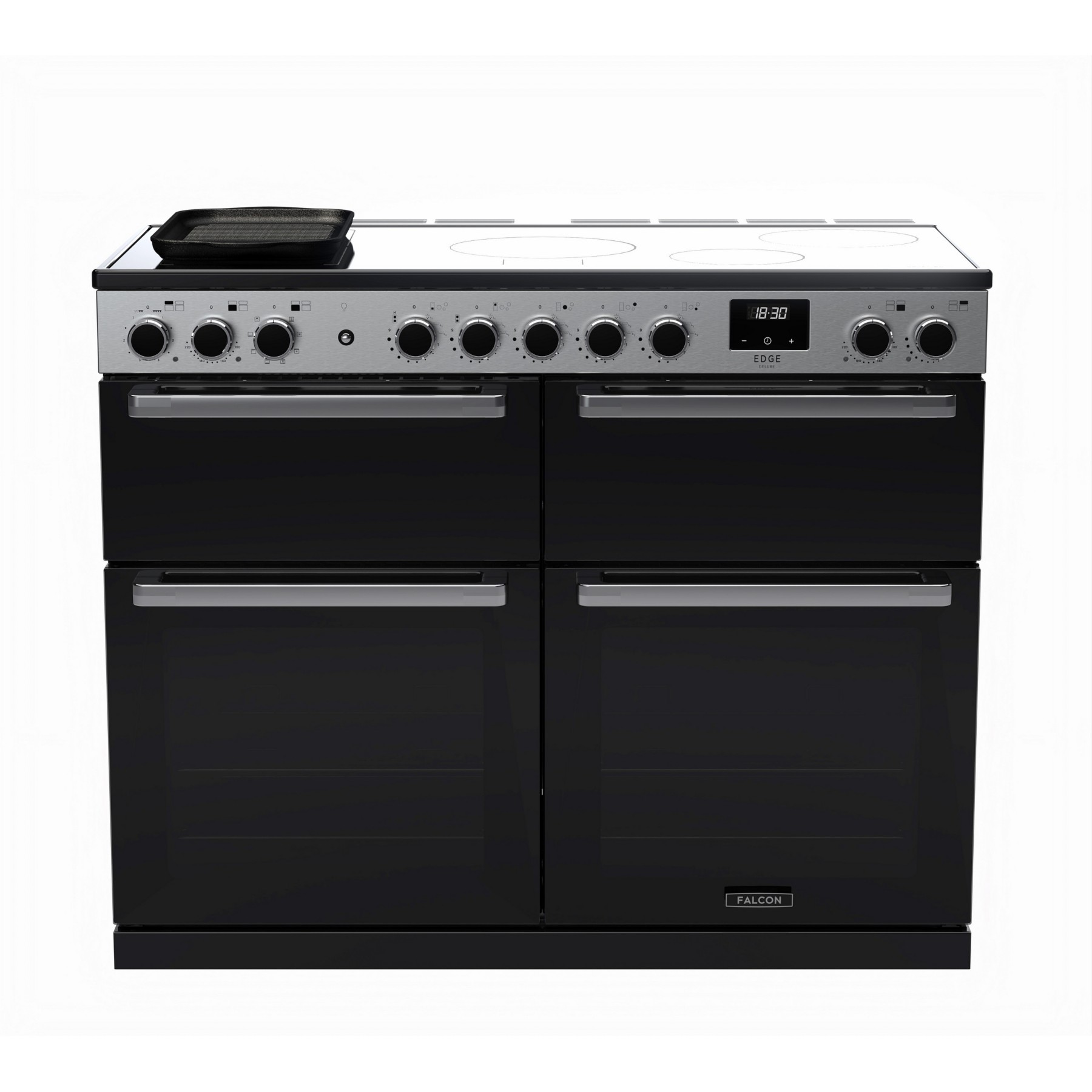 Piano de cuisson induction FALCON EDGE DELUXE BC TAB IND 110 CM VERRE NOIR