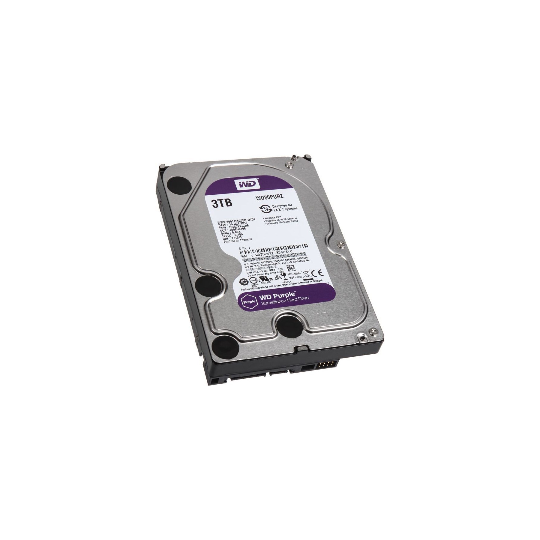 Disque dur interne WESTERN DIGITAL Disque Dur Western Digital Purple, SATA