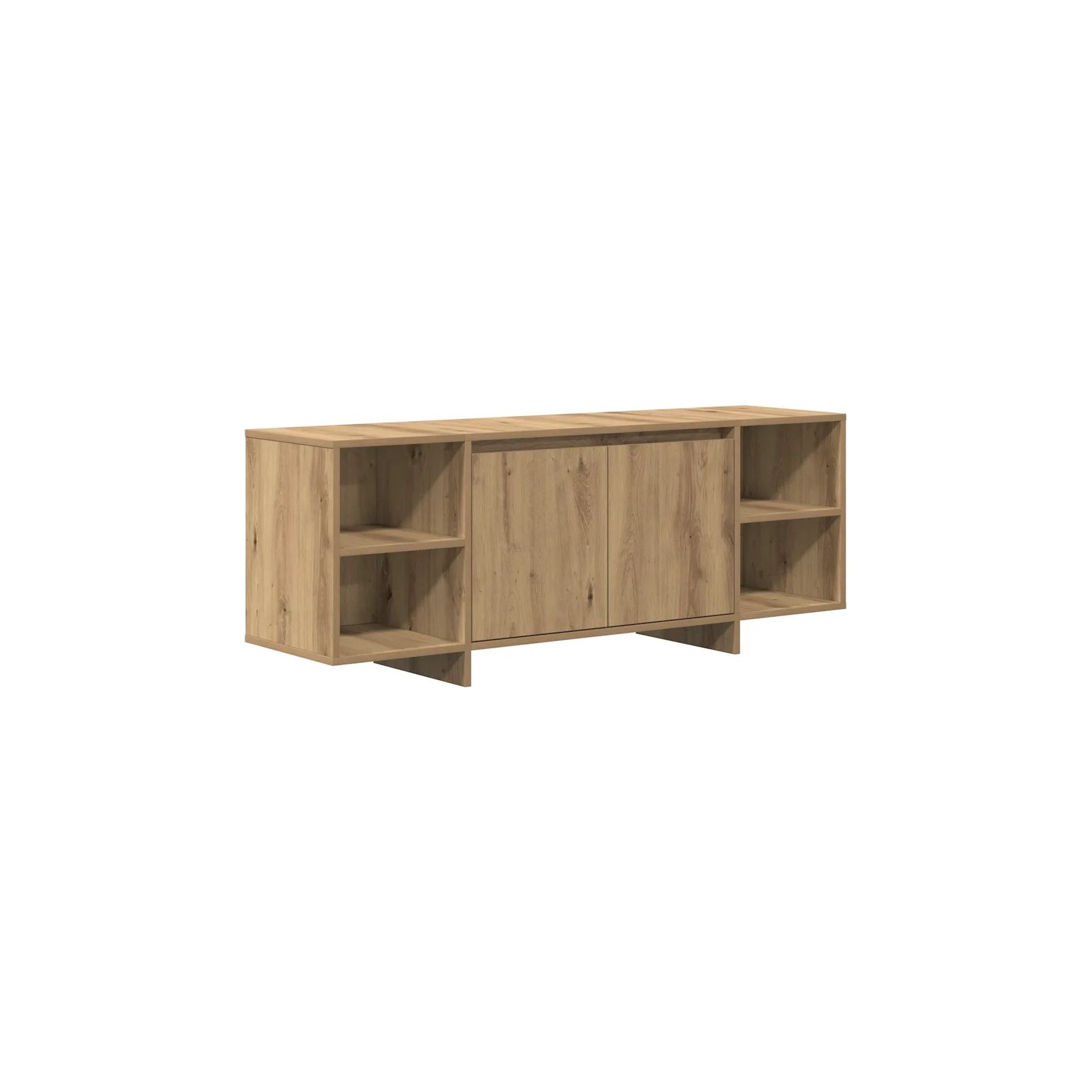 Meuble TV HELLOSHOP26 Meuble TV épuré avec rangement 130 x 35