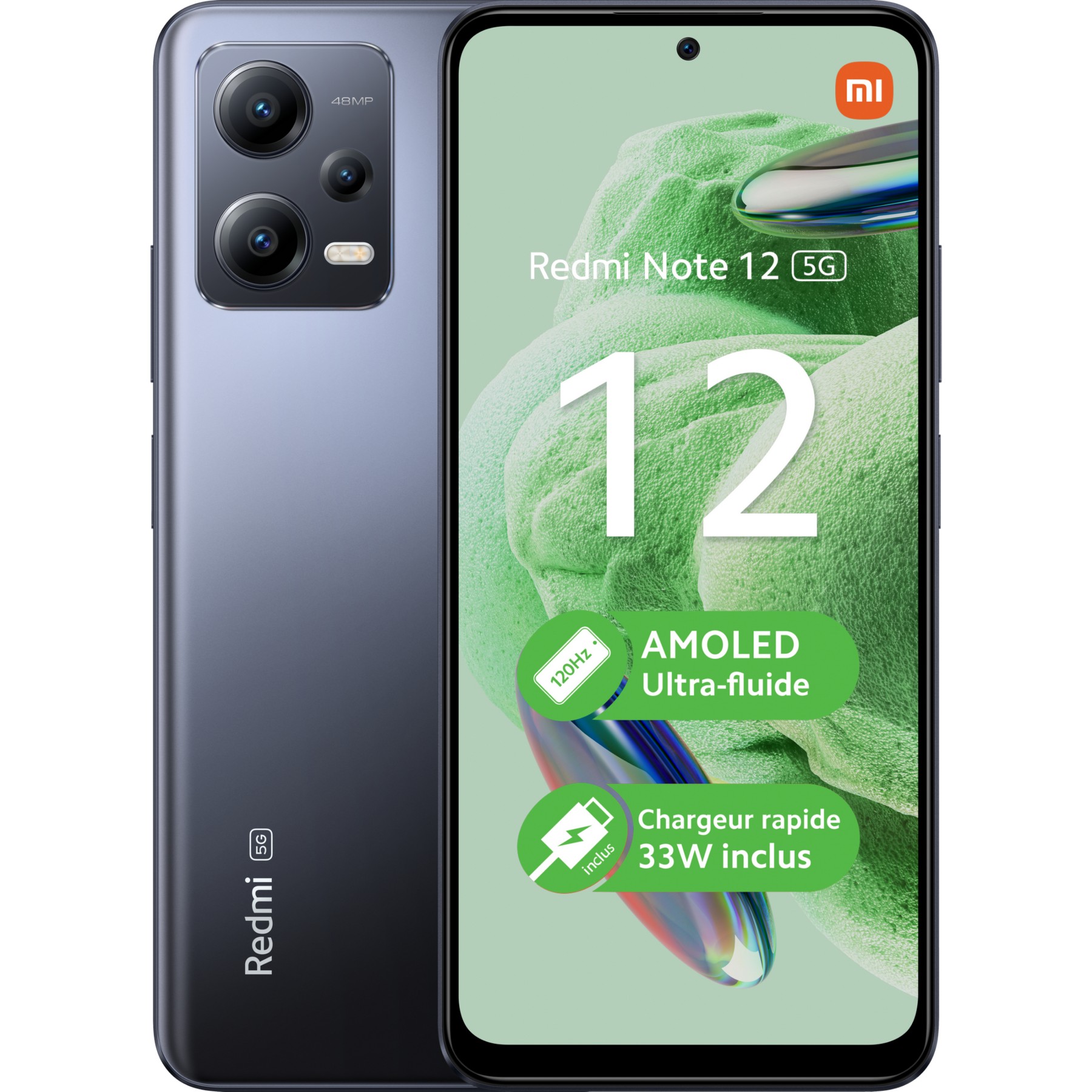 Smartphone XIAOMI Redmi Note 12 Gris 5G