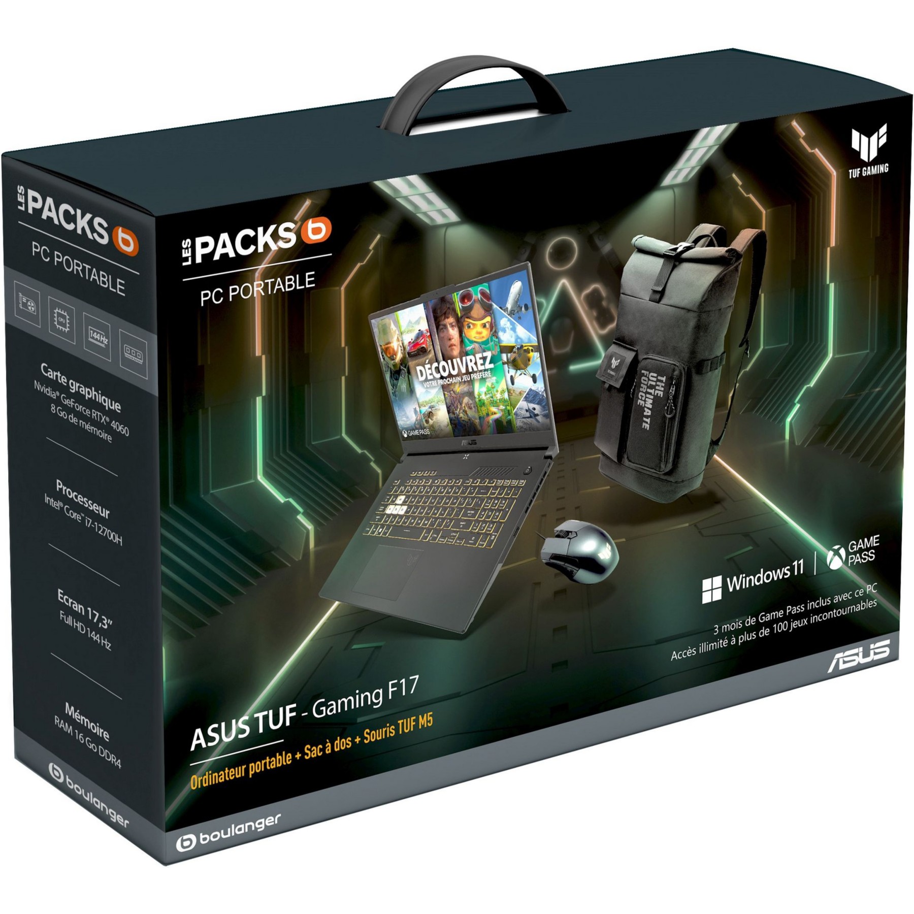 PC Gamer ASUS F17-TUF707ZV4-HX062W Reconditionné