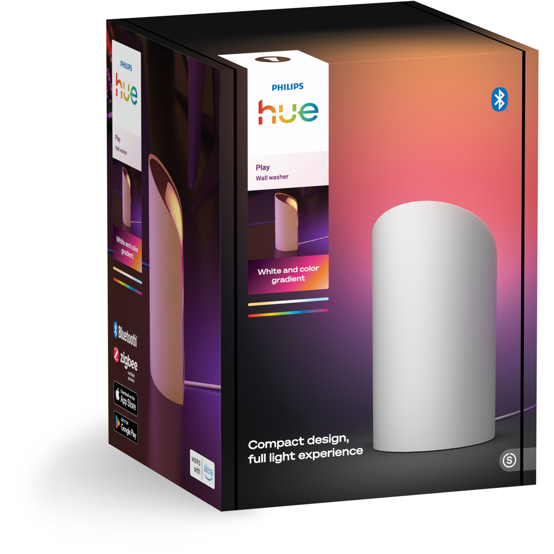 Lampe connectée PHILIPS HUE Play Wall washer Blanc White&Color gradi