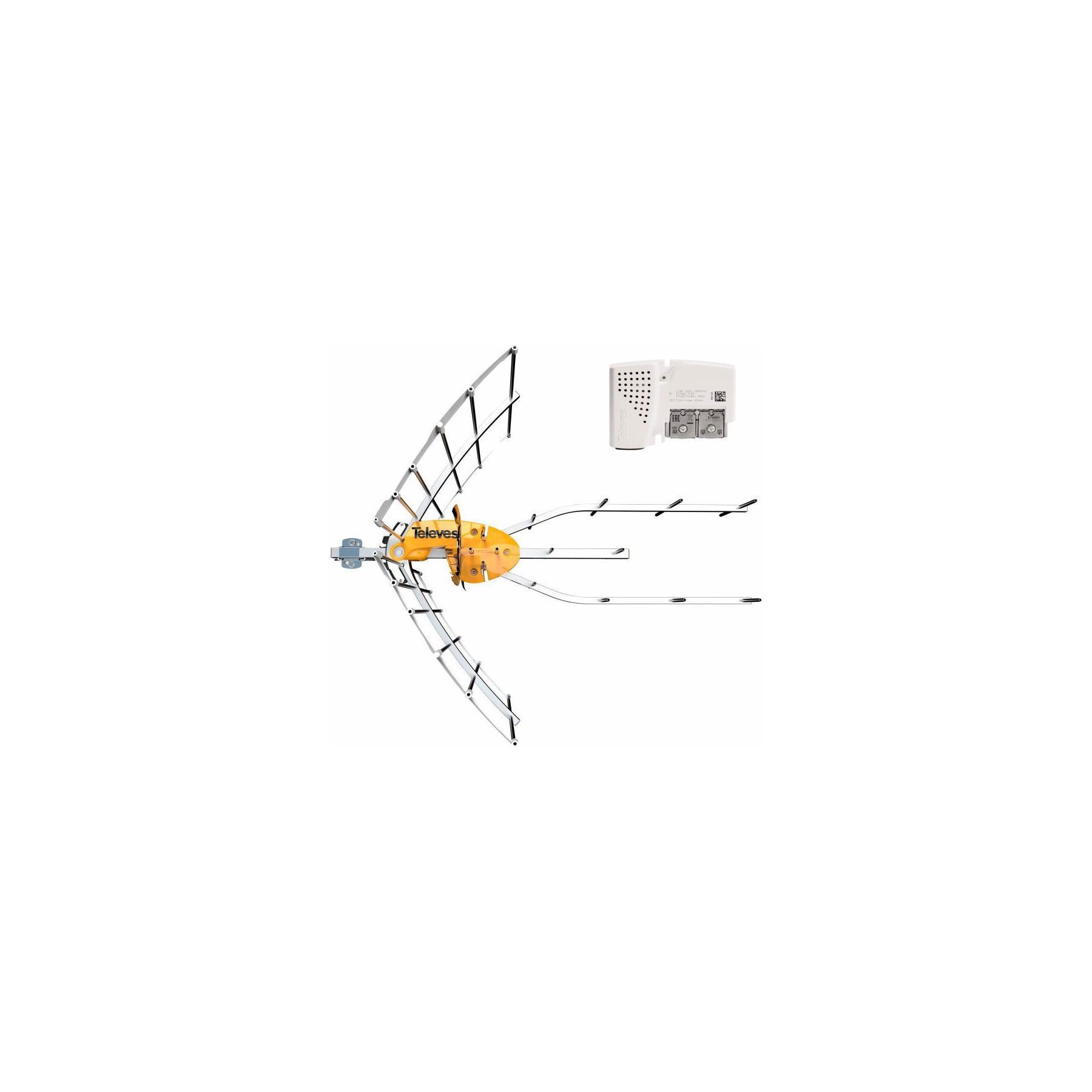 Antenne extérieure TELEVES 148921 Antenne Tv Rateau Terrestre Elli