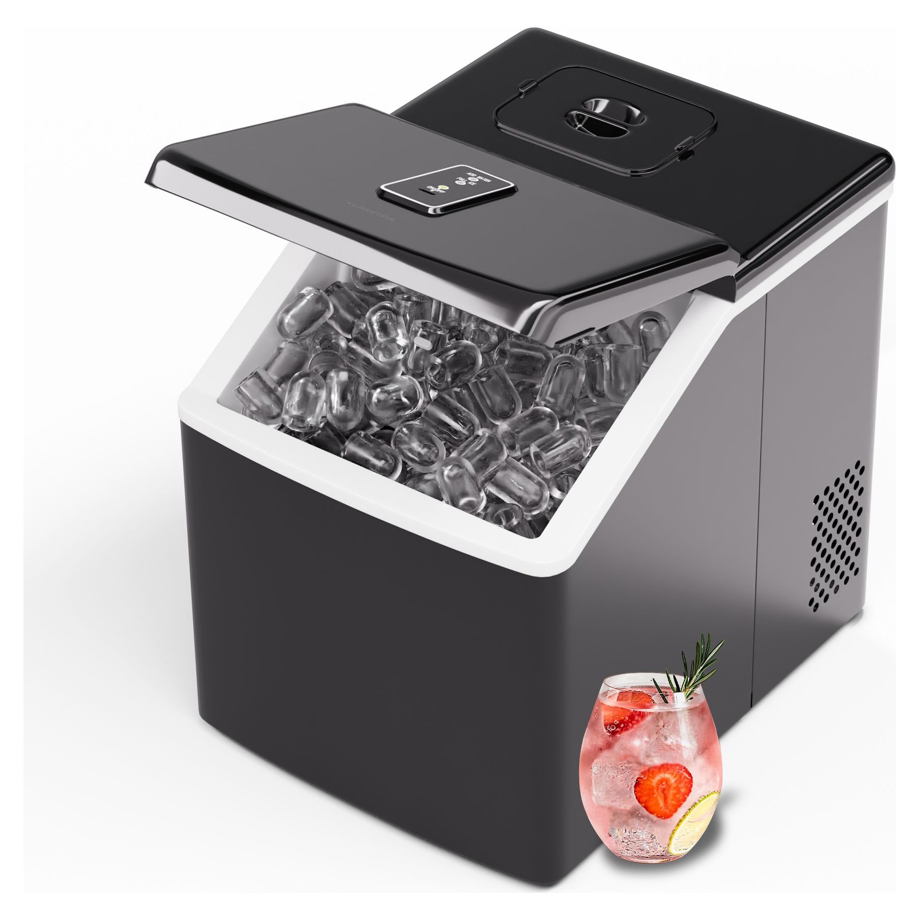 Machine à glaçons KLARSTEIN Clearcube 13 kg/24h transparente Noir