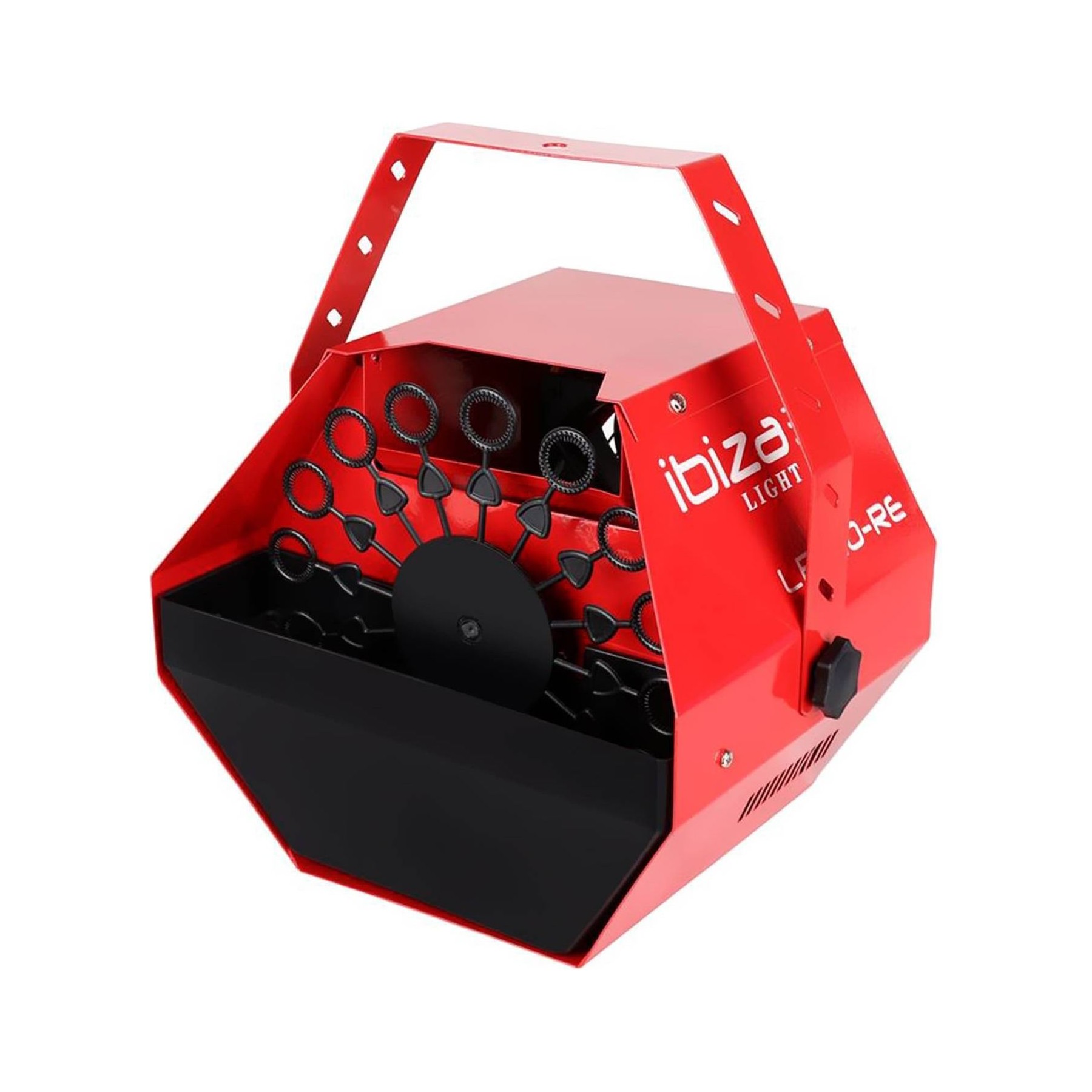 IBIZA Machine à bulles 25W rouge Ibiza Light L