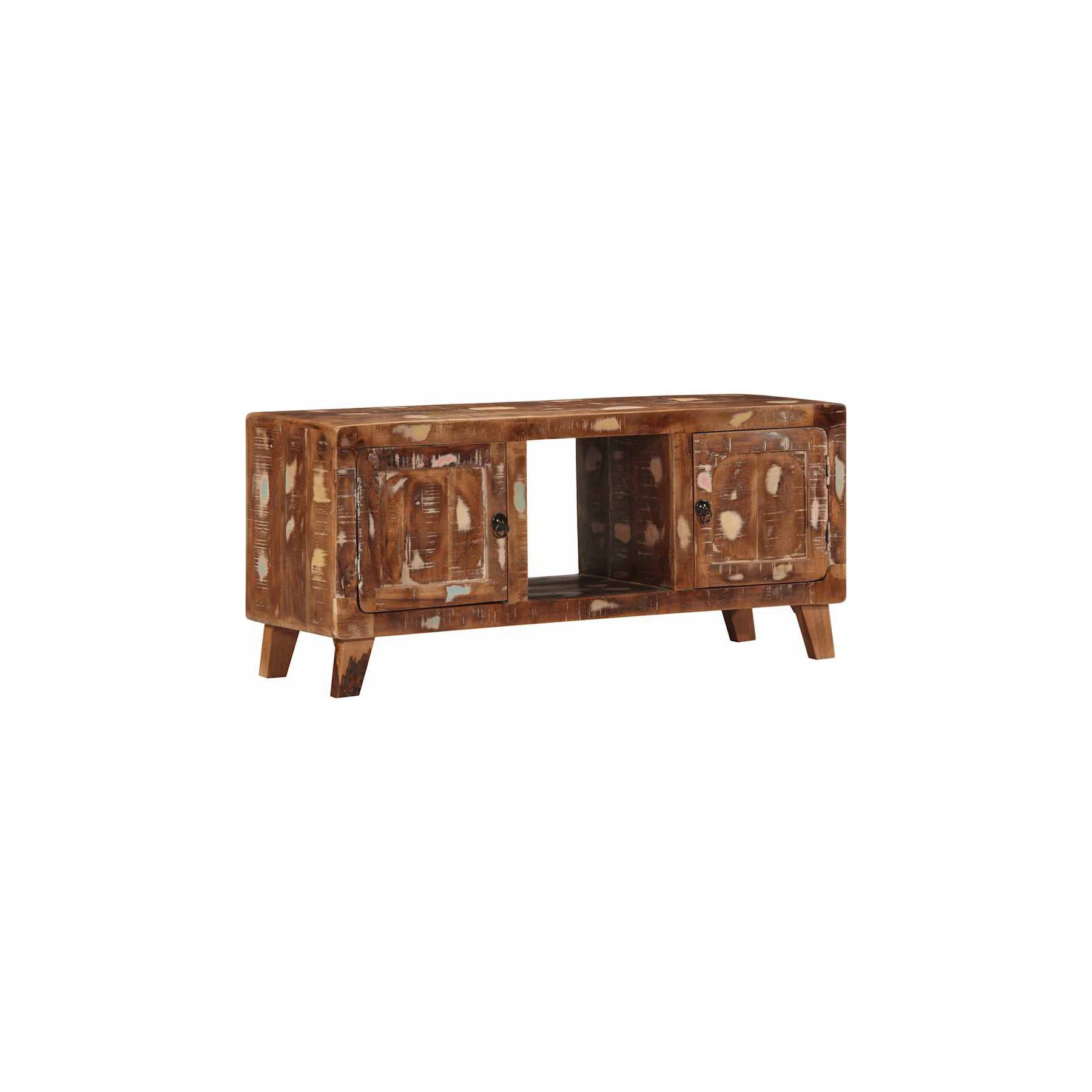 Meuble TV HELLOSHOP26 Meuble TV grand espace de rangement 105