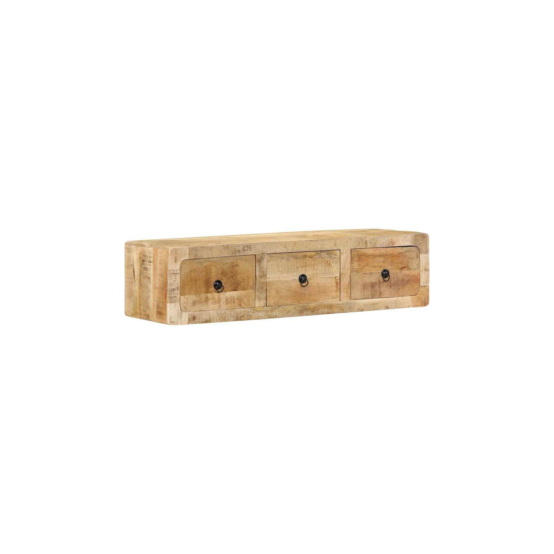 Meuble TV HELLOSHOP26 Meuble TV mural 100 x 32 x 25 cm avec 3