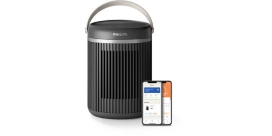 Chauffage soufflant PHILIPS CX3120/01, Chauffage connecté Série 3000 Noir, 1500W
