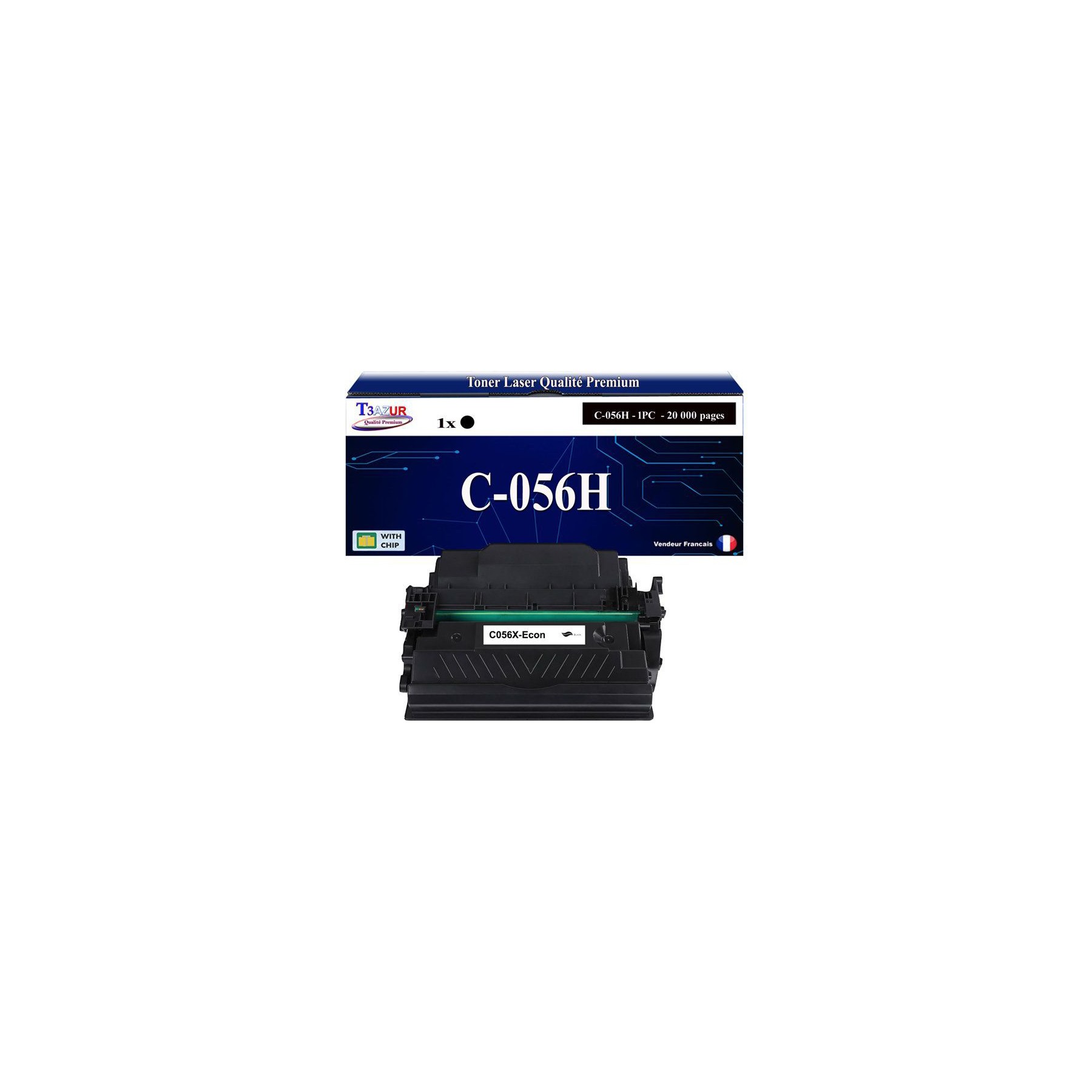 Toner T3AZUR compatible avec Canon 056 (3007C002)