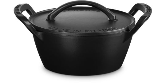 Cocotte LE CREUSET barbecue 25cm noir mat