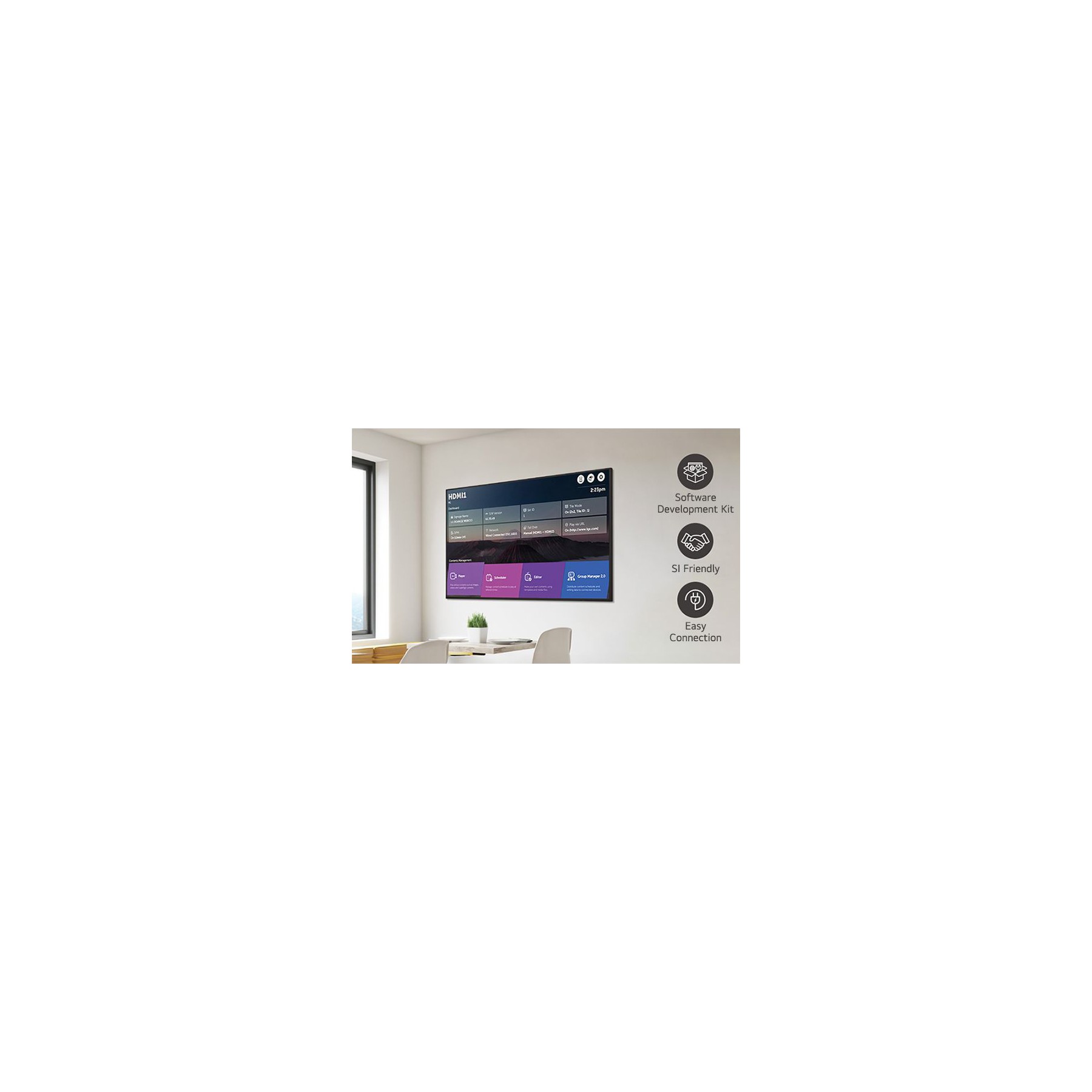 LG LG 65UH5Q‑E Écran Pro 65" 4K