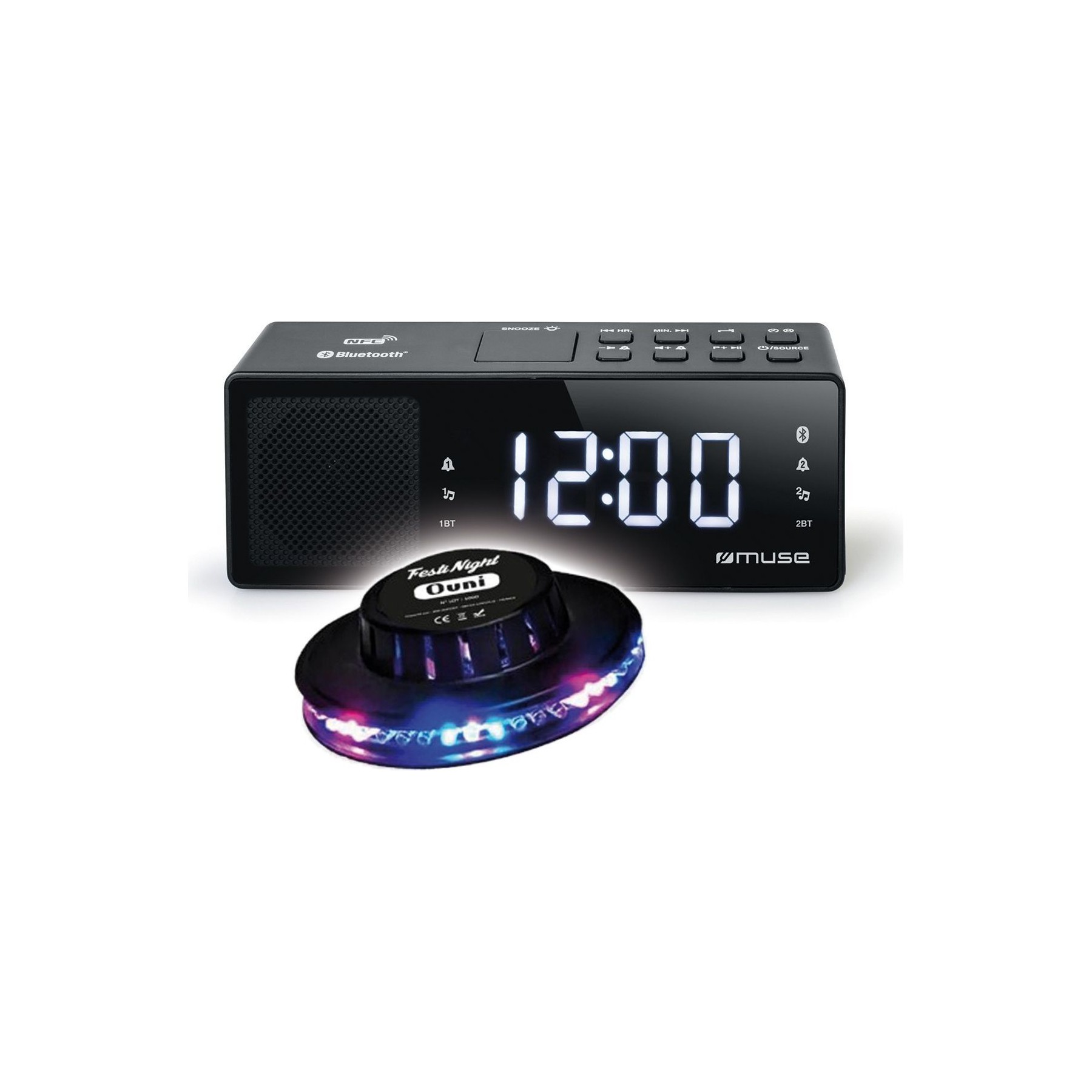 Radio réveil BM SONIC BLUETOOTH  M-172-BT - Afficheur blanc ex