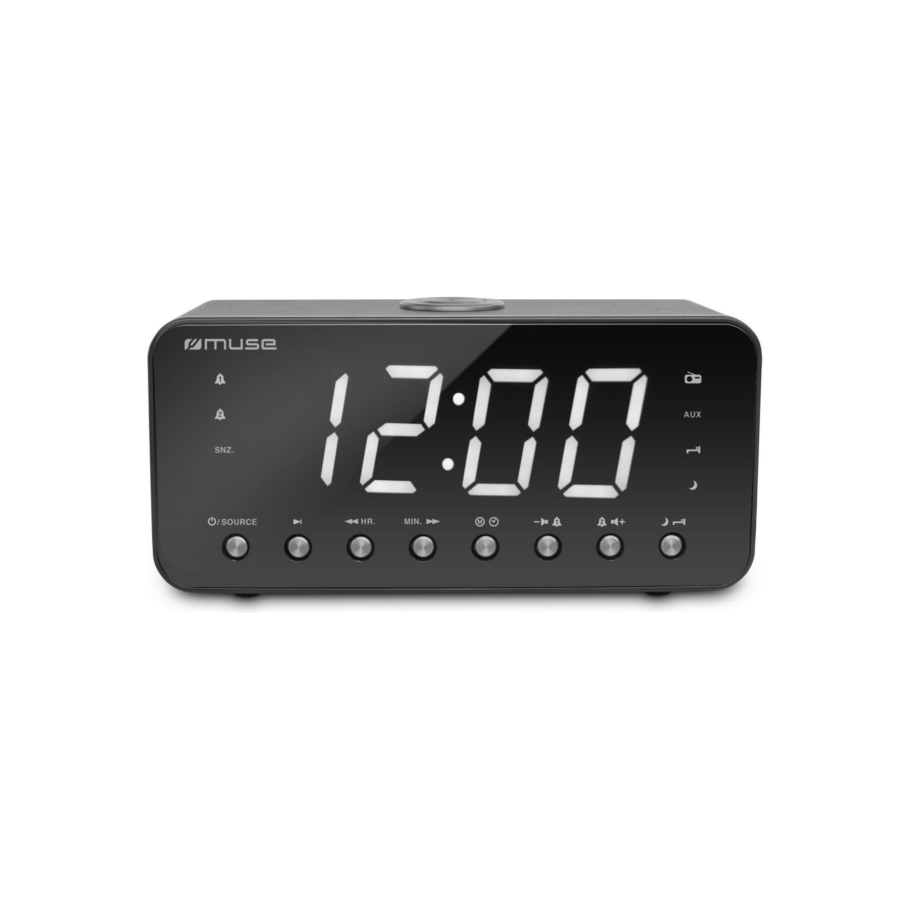 Radio réveil MUSE CHARGING MUSE M-192-CR - Afficheur blanc