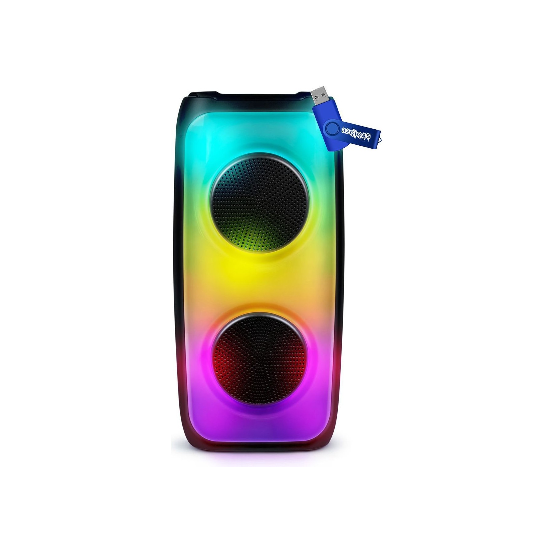 Enceinte sono PARTY LIGHT&SOUND Enceinte BT USB avec Effet Lumineux 50W