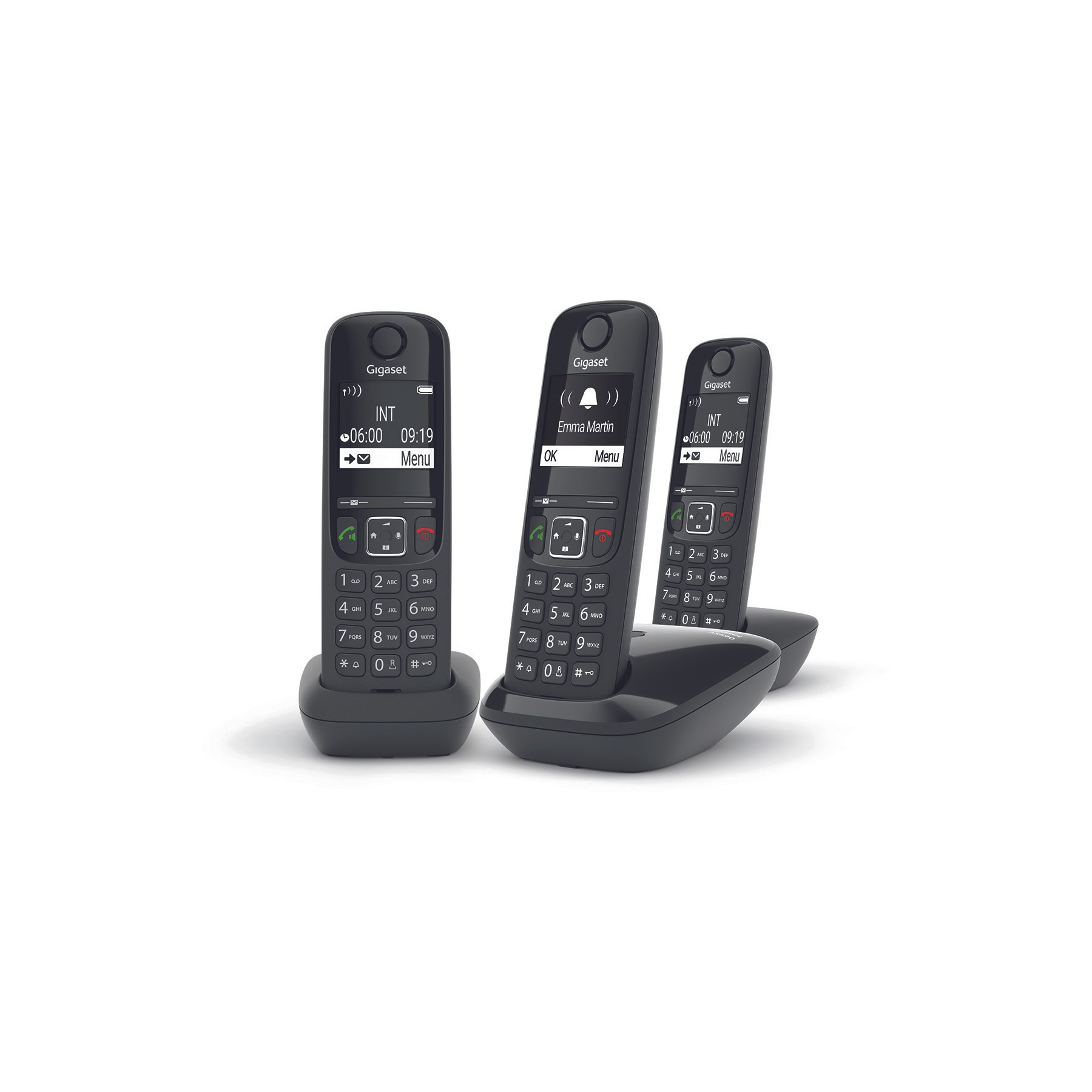 Téléphone sans fil GIGASET AS690 Trio Noir