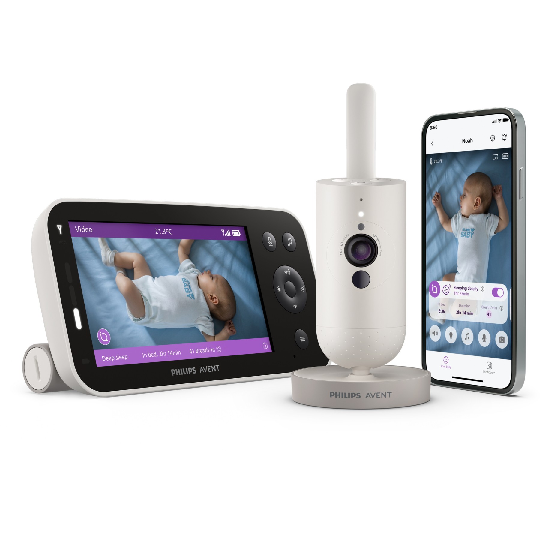 Babyphone PHILIPS AVENT Premium Connecté SCD971/26