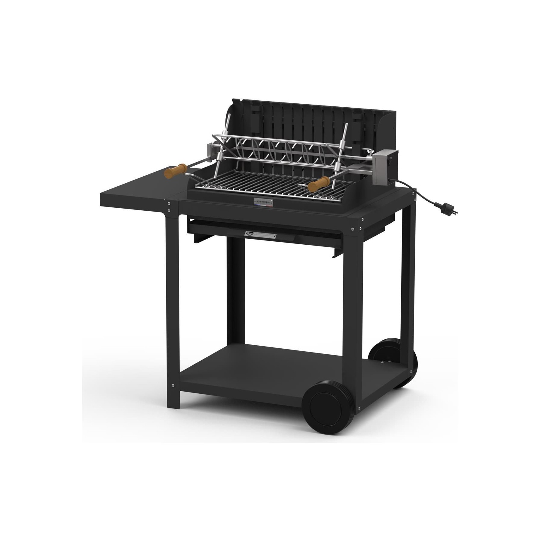Barbecue charbon LE MARQUIER Barbecue Mendy 54*32 Sur Chariot