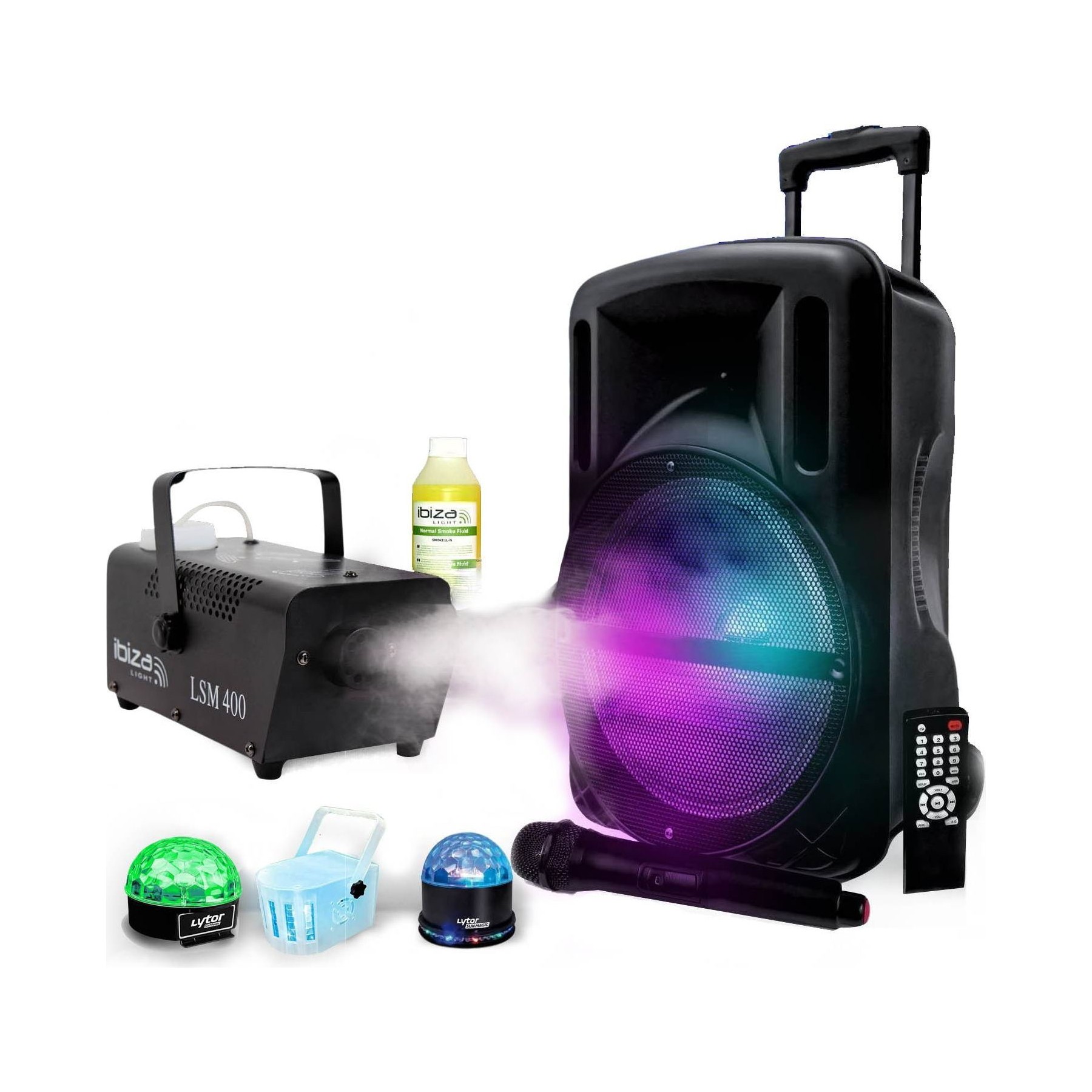 Jeu de lumières MYDEEJAY Animations DJOON 500W USB + PACK KOLOR L