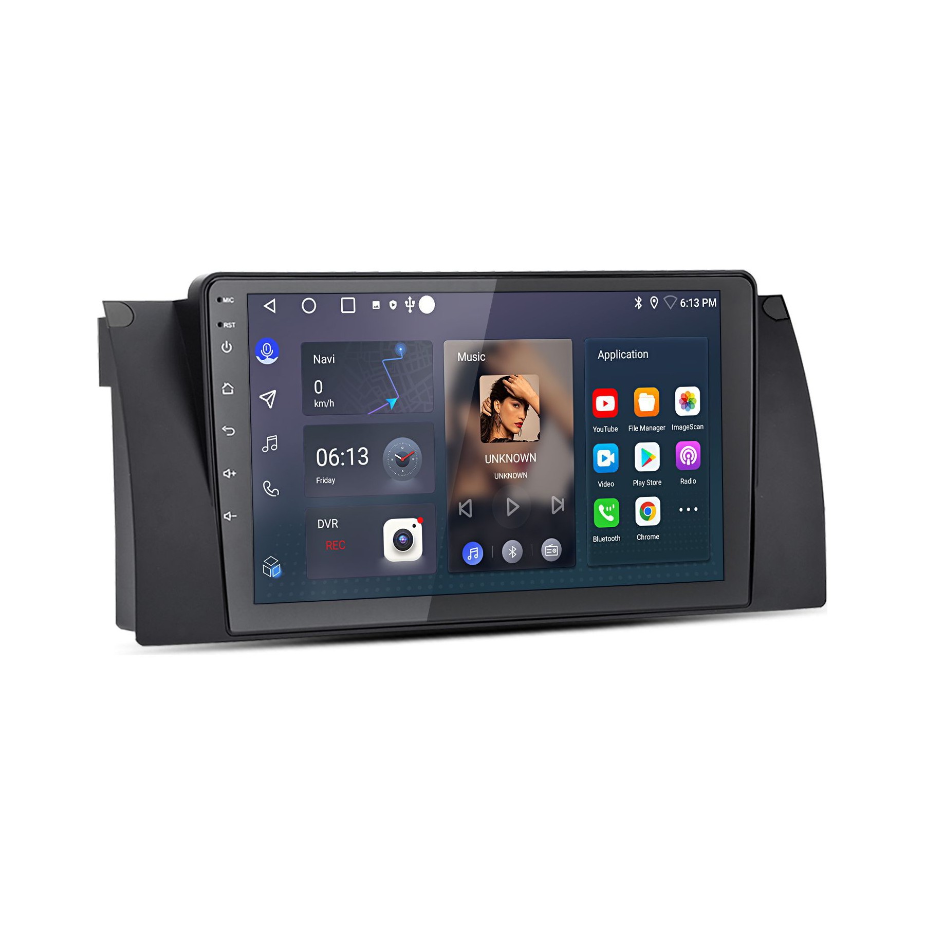 Autoradio connecté JUNSUN pour BMW 5er E39 X5 E53 E38 Carplay