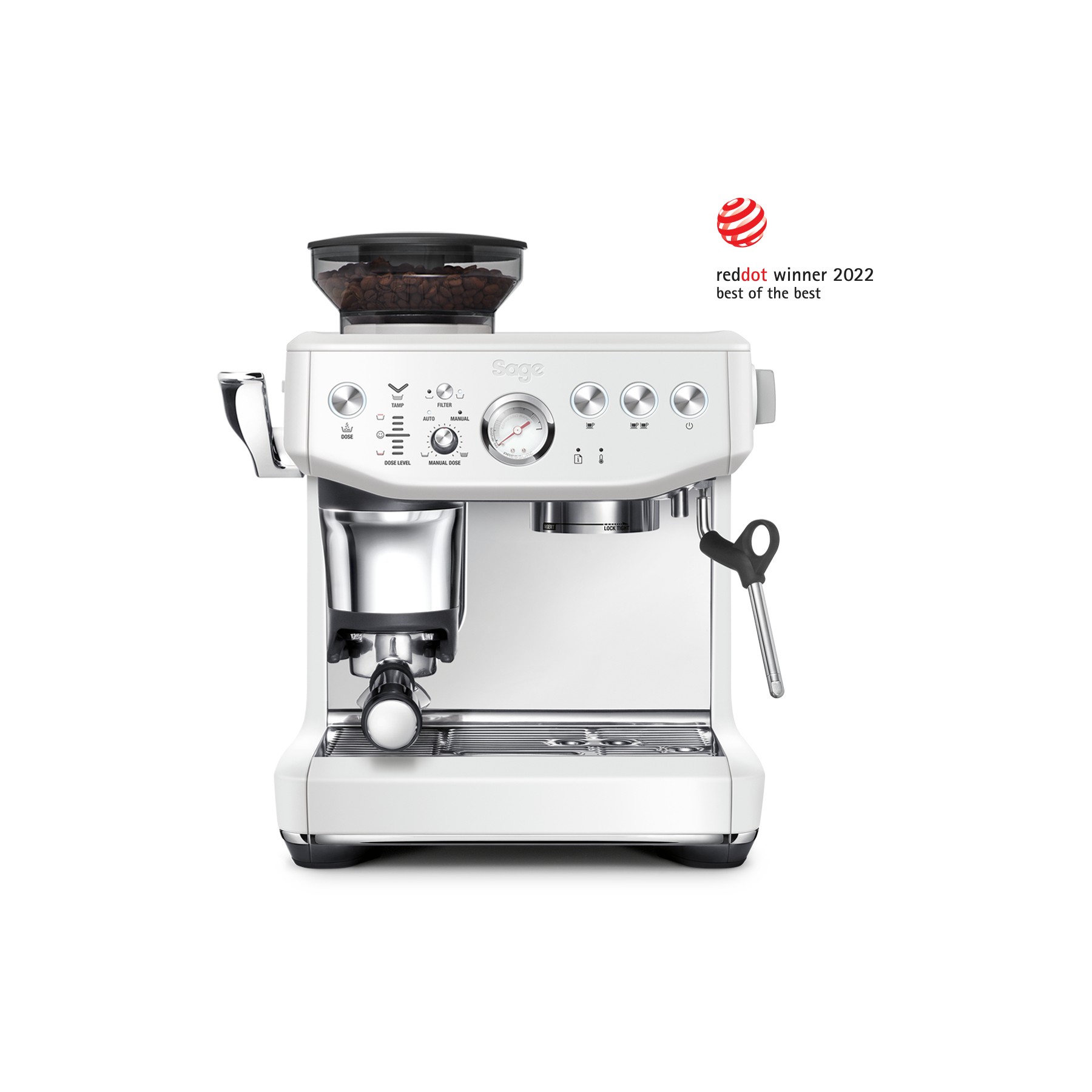 Machine à expresso SAGE APPLIANCES the barista express impress blanc sel de