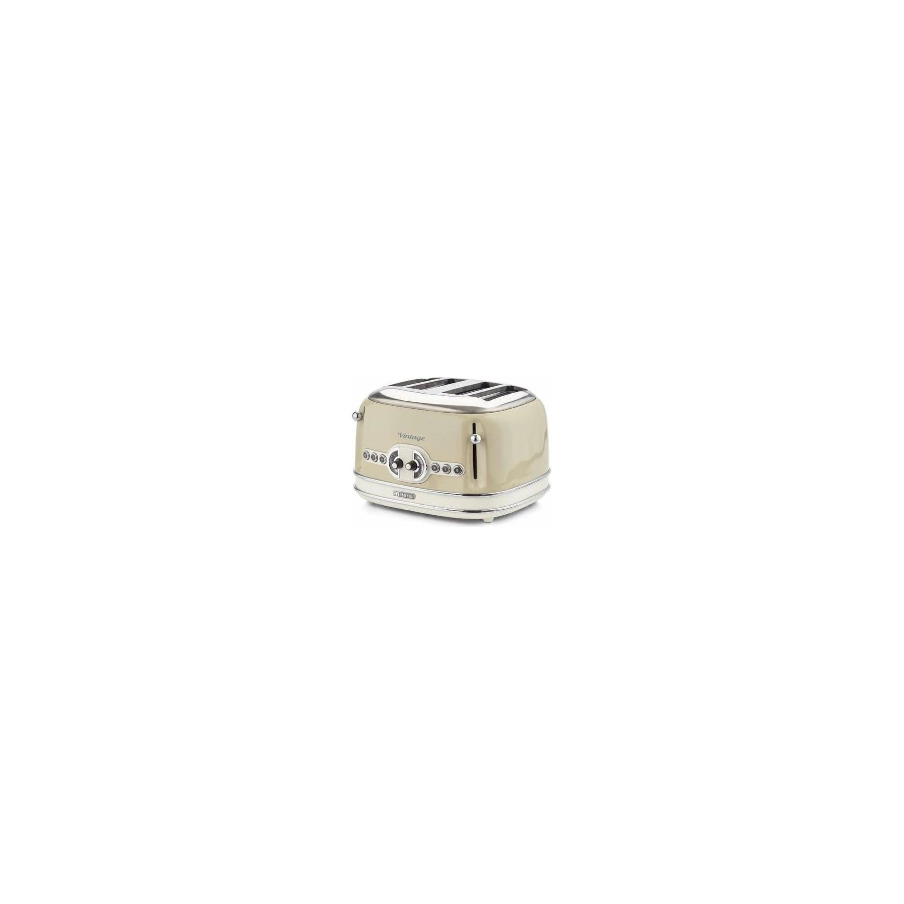Toaster ARIETE Grille-pain 4 Fentes 1600w Acier Beige