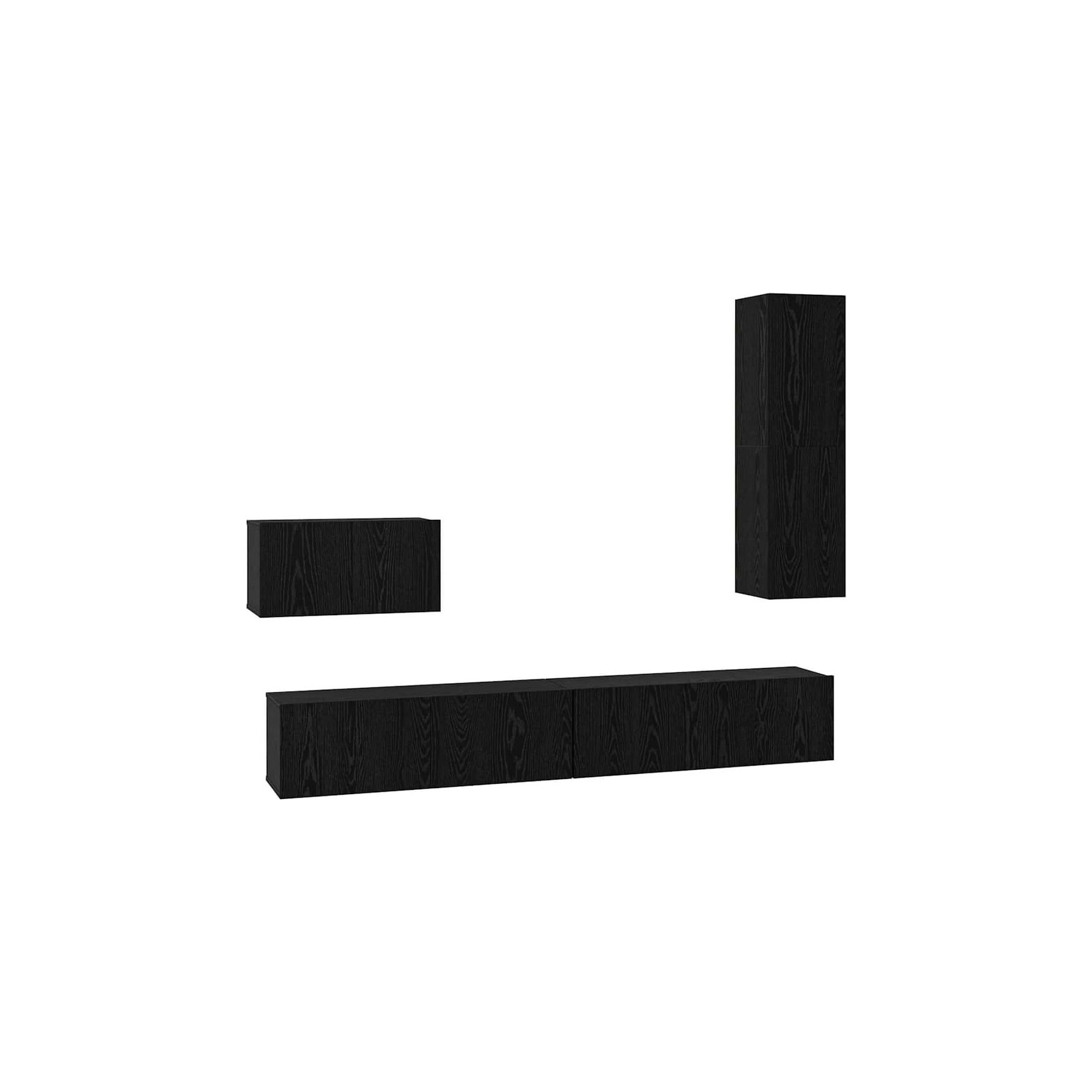Meuble TV HELLOSHOP26 Meuble TV mural design minimaliste 200 x