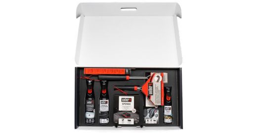Nettoyant barbecue WEBER Kit de nettoyage bbq gaz inox