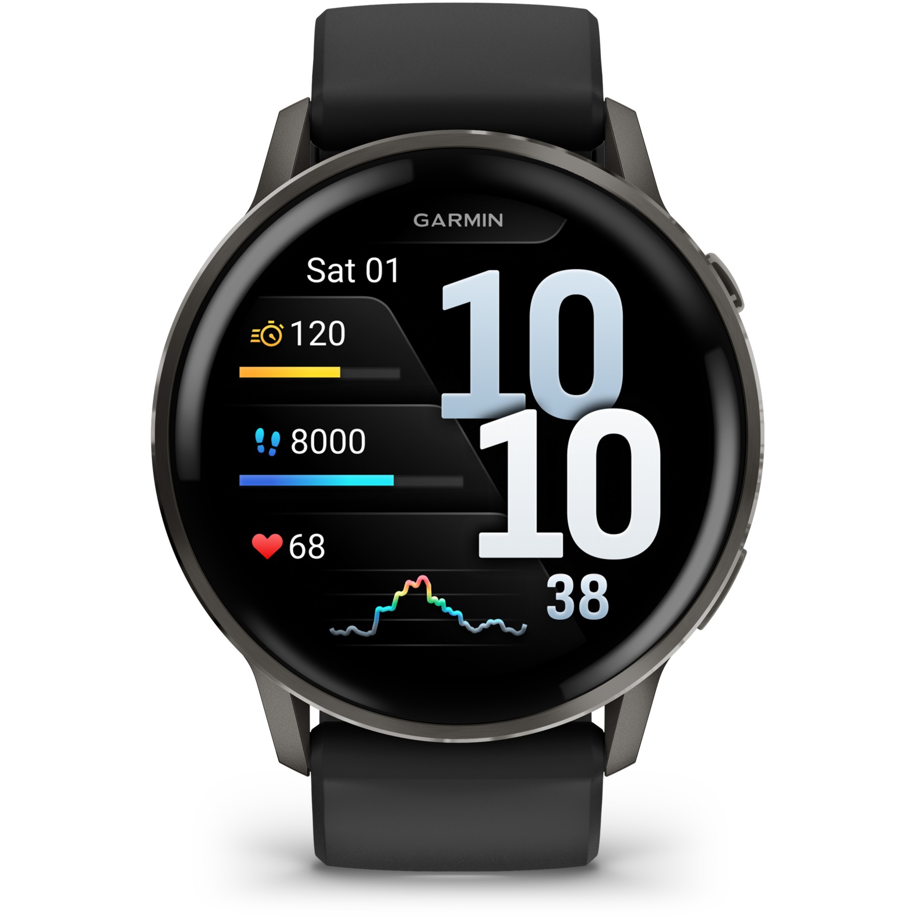 Montre sport GARMIN Venu 4 Sport et santé GPS AMOLED BT Wi-Fi 45 mm Noir / Noir