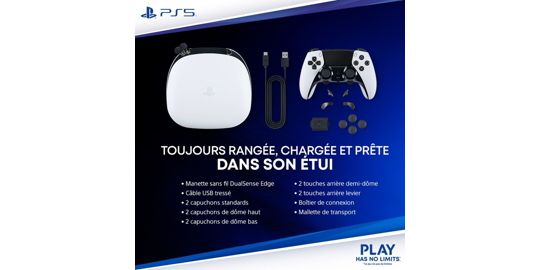 Manette SONY Edge PS5 Midnight noir