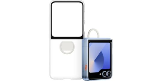 Coque SAMSUNG Z Flip6 transparente avec anneau