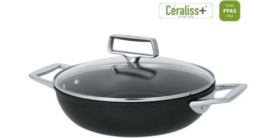 Sauteuse CRISTEL 28 CM 2 ANSES CASTEL PRO FIXE ULTRALU CE