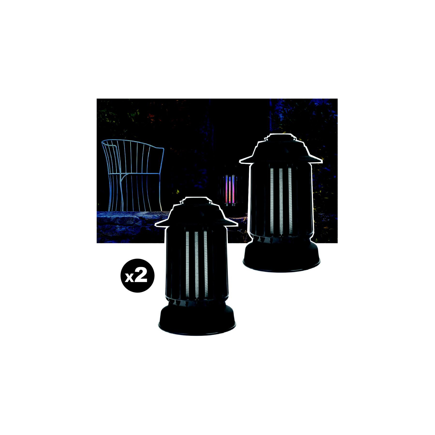 Appareil anti moustique E.ZILIGHT EZIlight® Mosquito Garden MG 10 Black