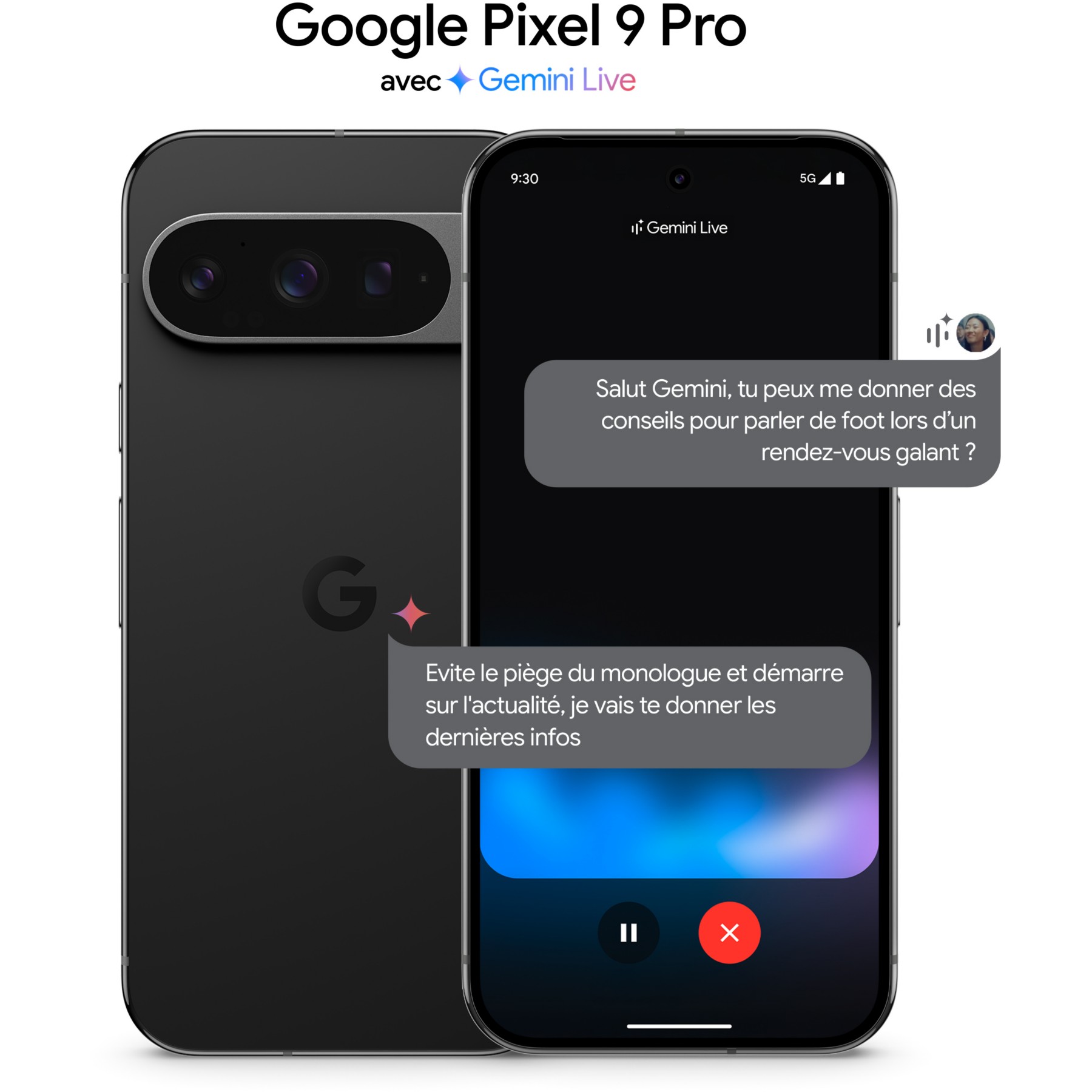 Smartphone GOOGLE Pixel 9 Pro Noir Volcanique 128Go