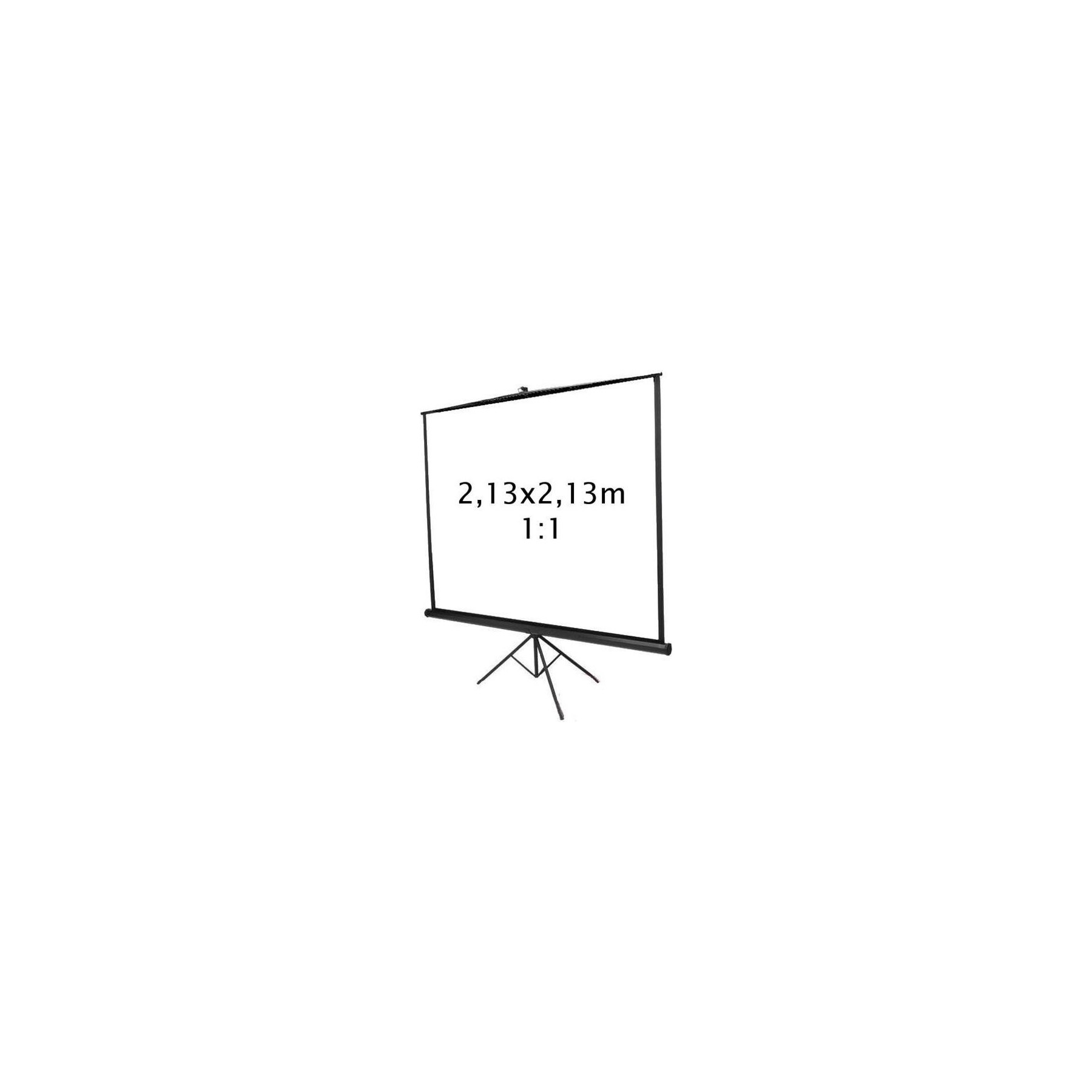 Ecran de projection KIMEX trépied 2,13 x 2,13 m- Format 1:1