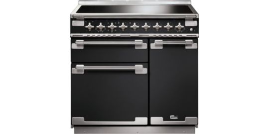 Piano de cuisson induction FALCON ELISE 90 CHARBON Mat satiné NICKEL