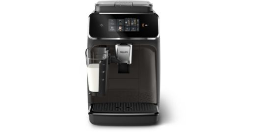 Expresso Broyeur PHILIPS EP2334/10 cafetière à grain LatteGo série 2300, 4 boissons, SilentBrew, Noir