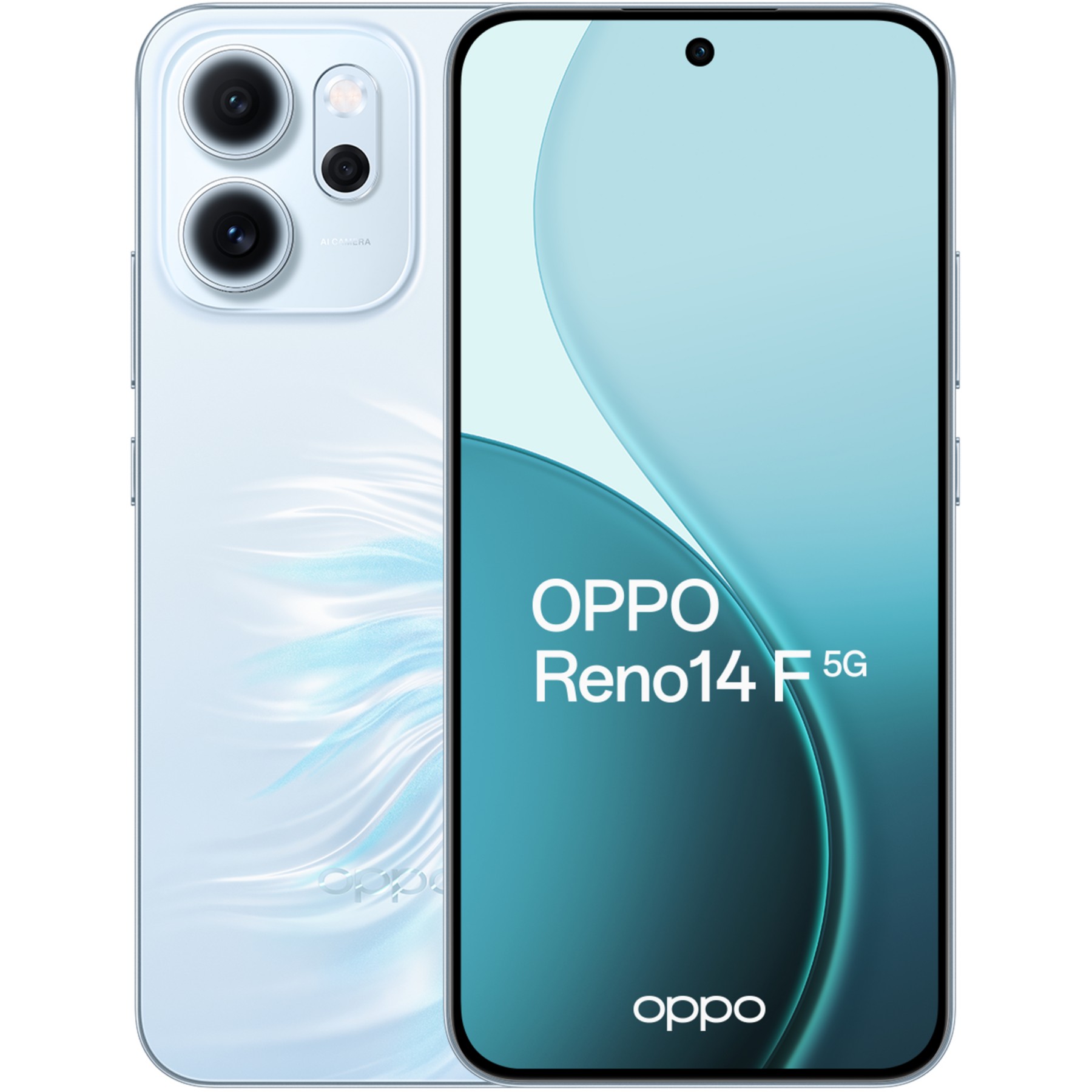 Smartphone OPPO Reno 14 F 256Go Bleu Opale 5G