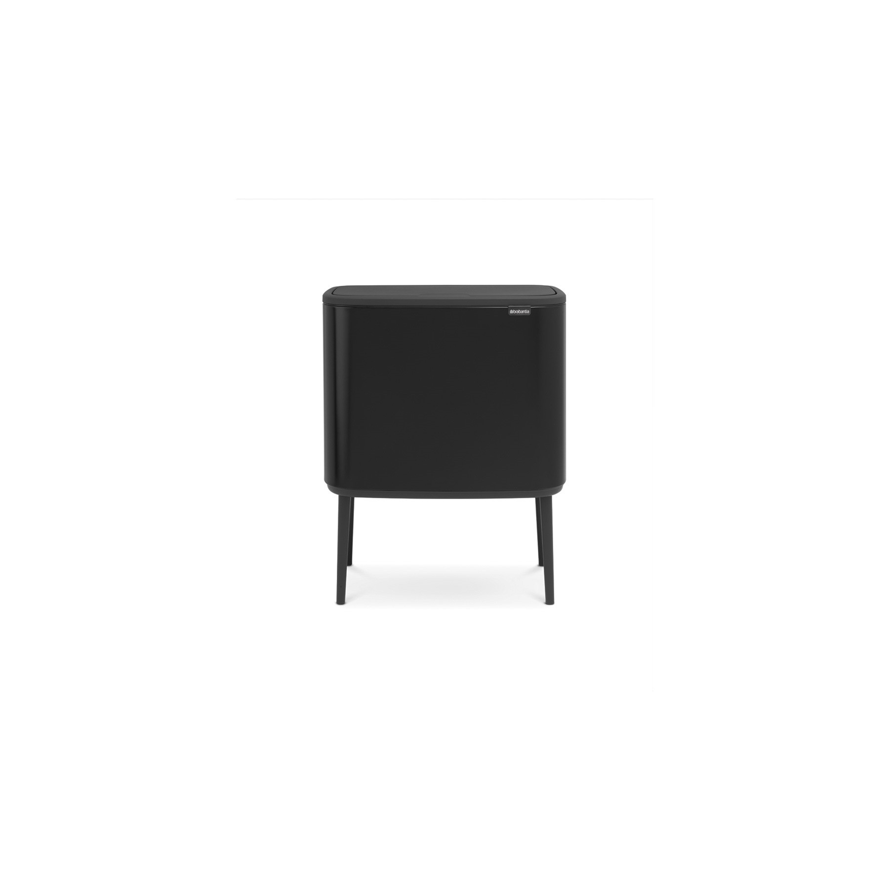 Poubelle de cuisine tri sélectif BRABANTIA Bo Touch Bin Hi 11+23L Matt Black