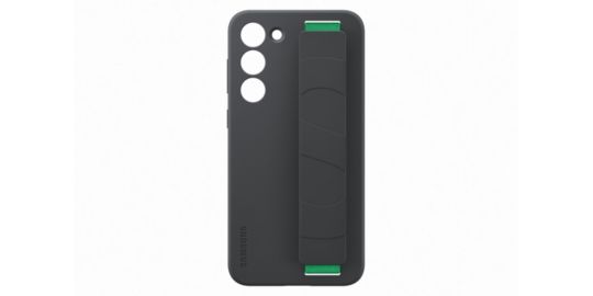 Coque SAMSUNG S23+ Silicone avec laniere Noir