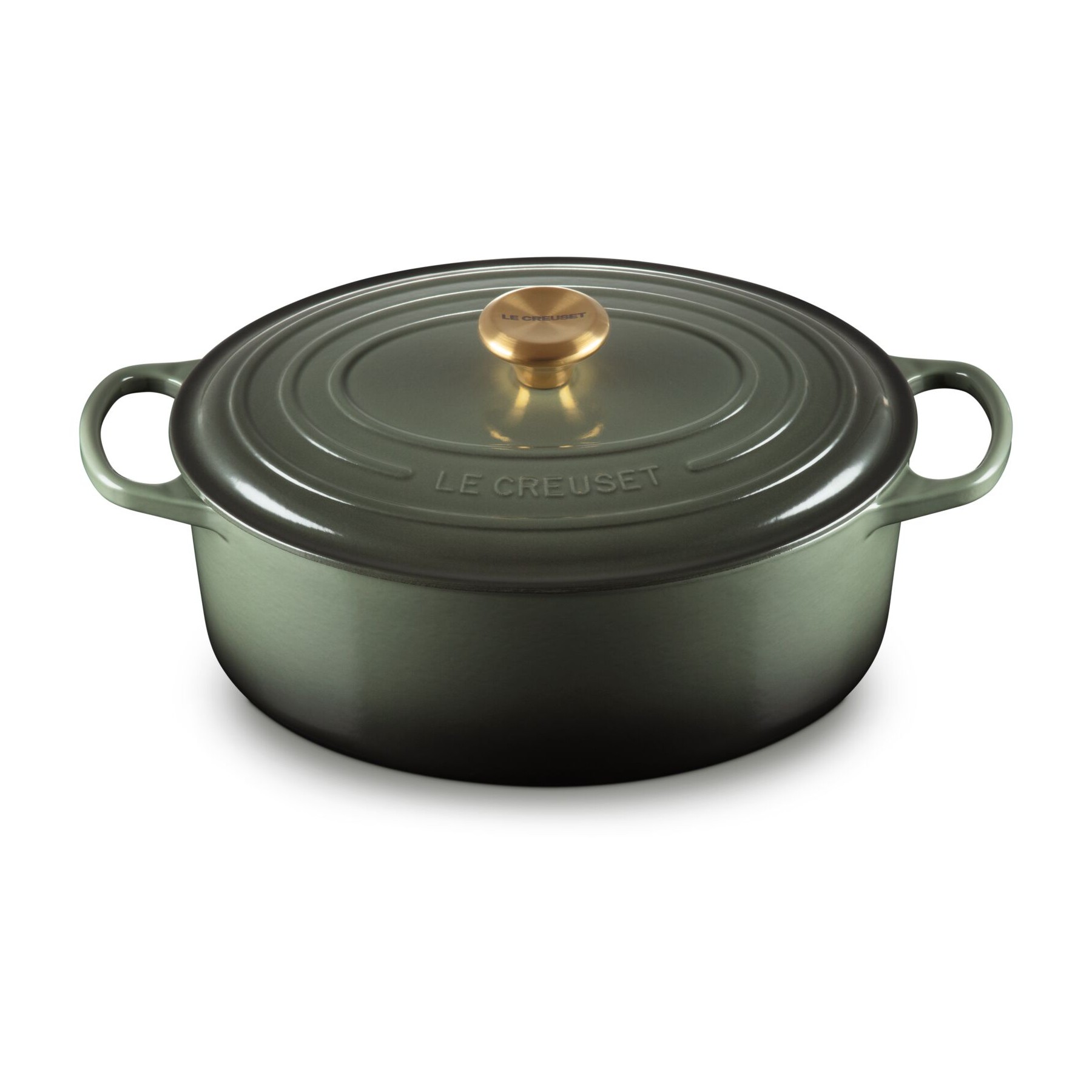 Cocotte LE CREUSET 31CM THYM BOUTON DORÉ