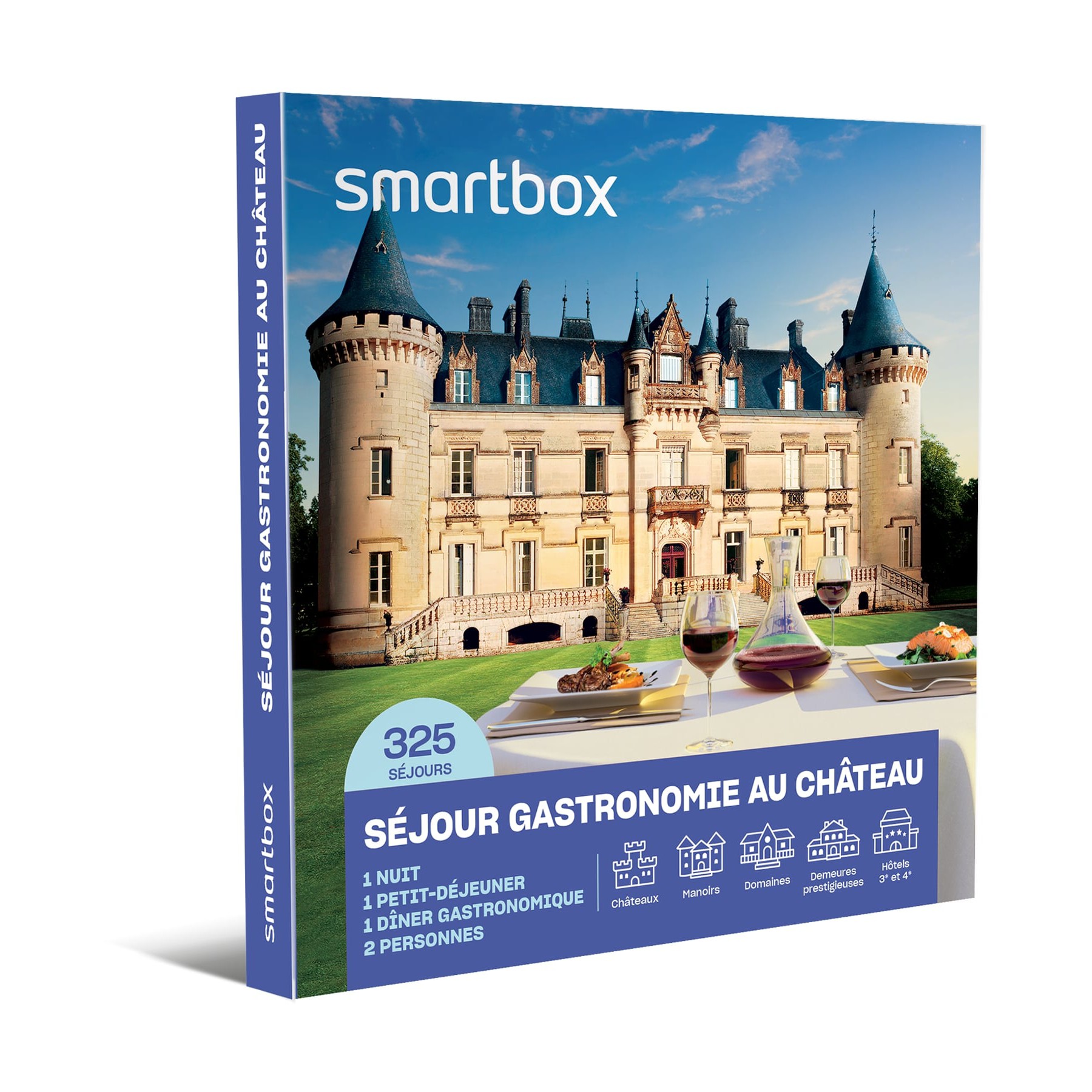 Coffret cadeau SMARTBOX Séjour gastronomie châteaux et belles de