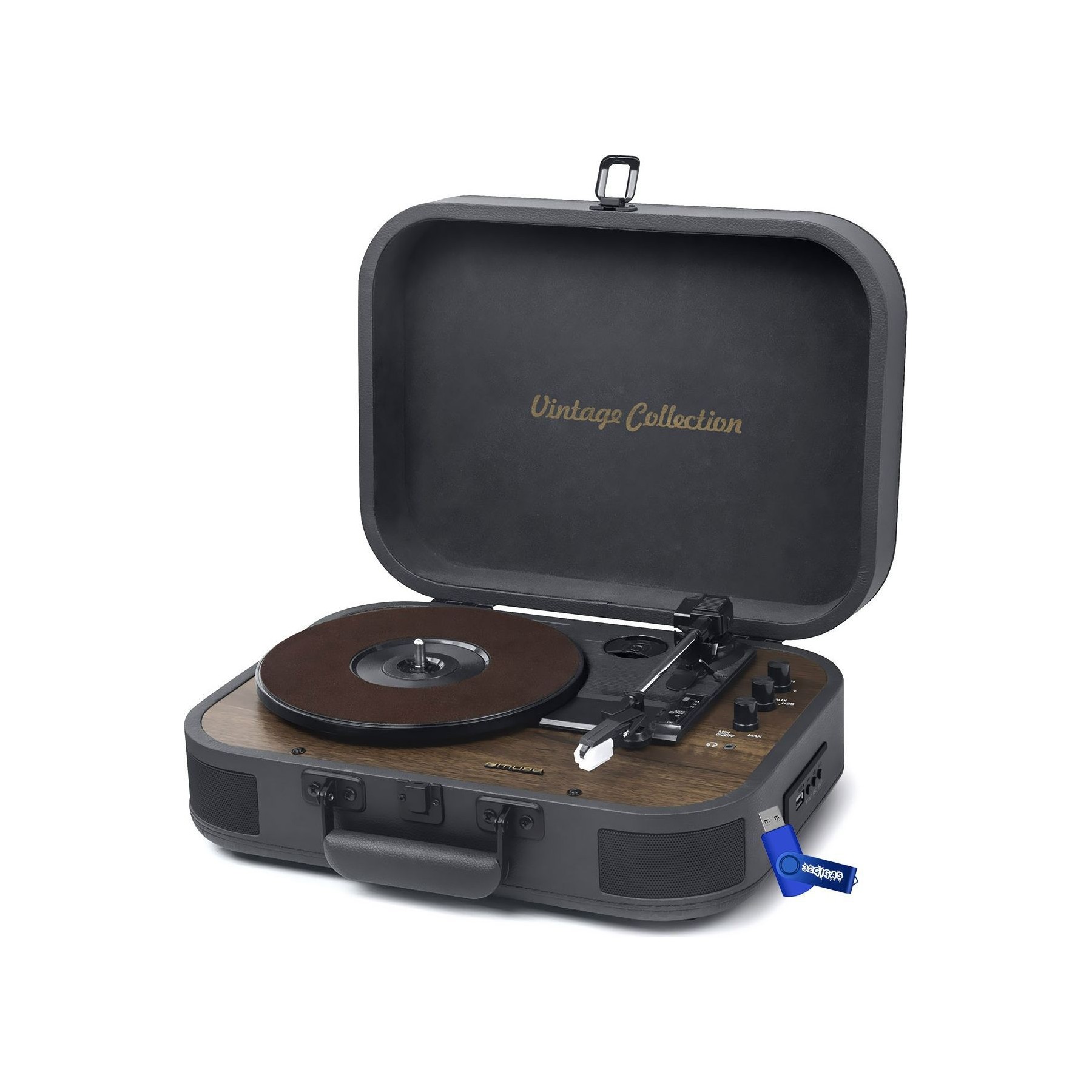 Platine vinyle MUSE Platine vinyle Muse MT-207 DGB,33/45/78T