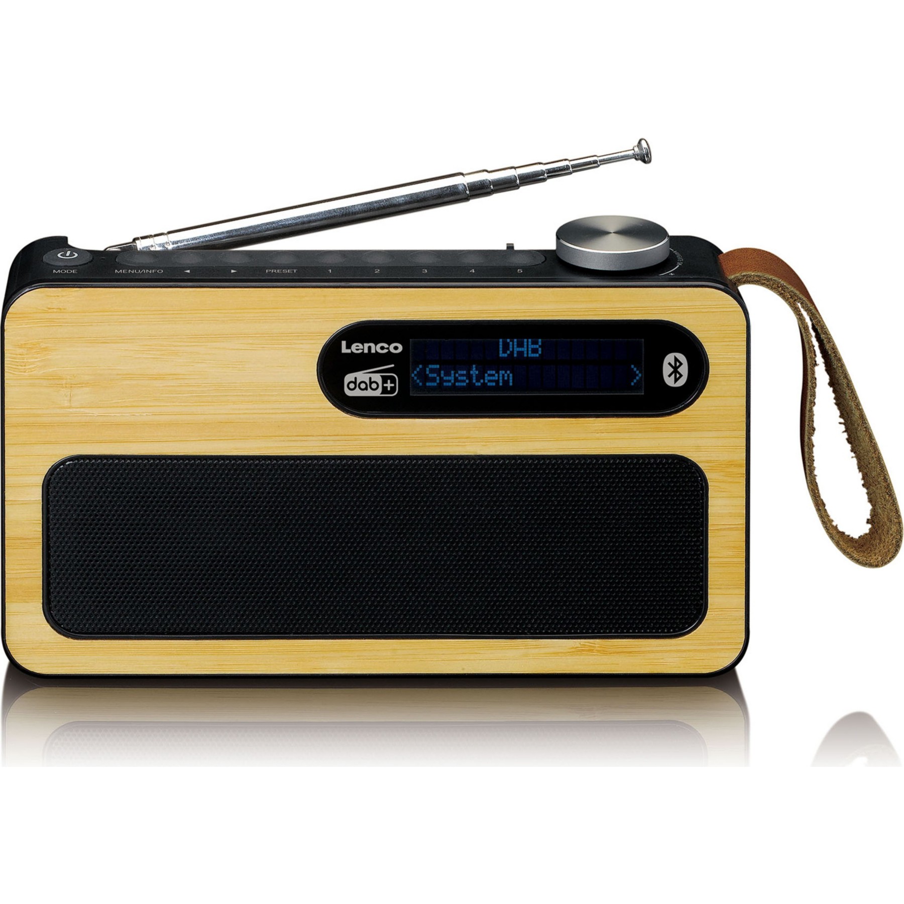 Radio DAB LENCO PDR-040BAMBOOBK